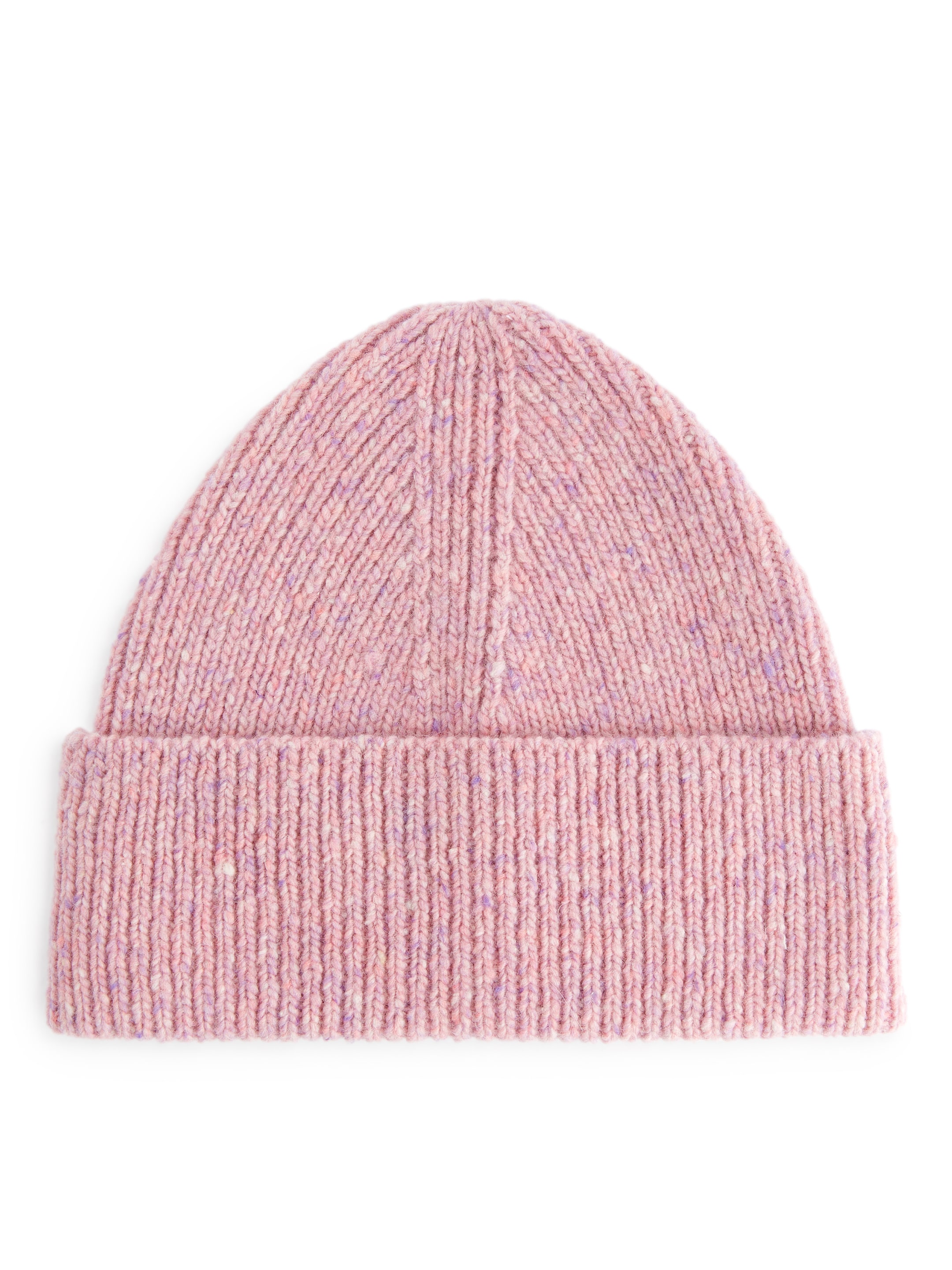 Ingrandisci l'immagine: Ribbed Wool-Blend Beanie - Pink Melange - BAMBINO | H&M CH 1