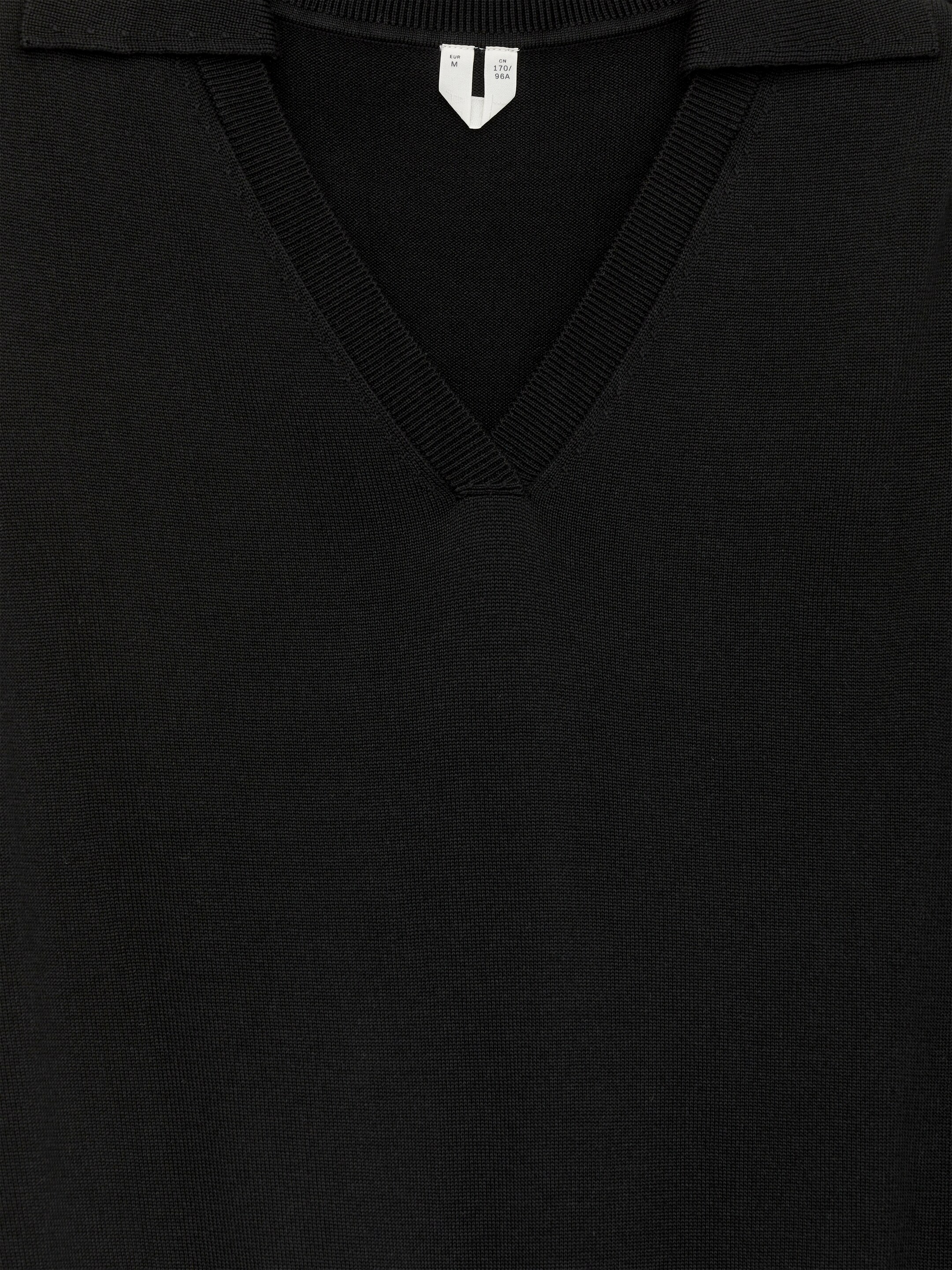 Visualizza immagine più grande: Gilet in maglia con scollo a V - Nero - DONNA | H&M IT 7