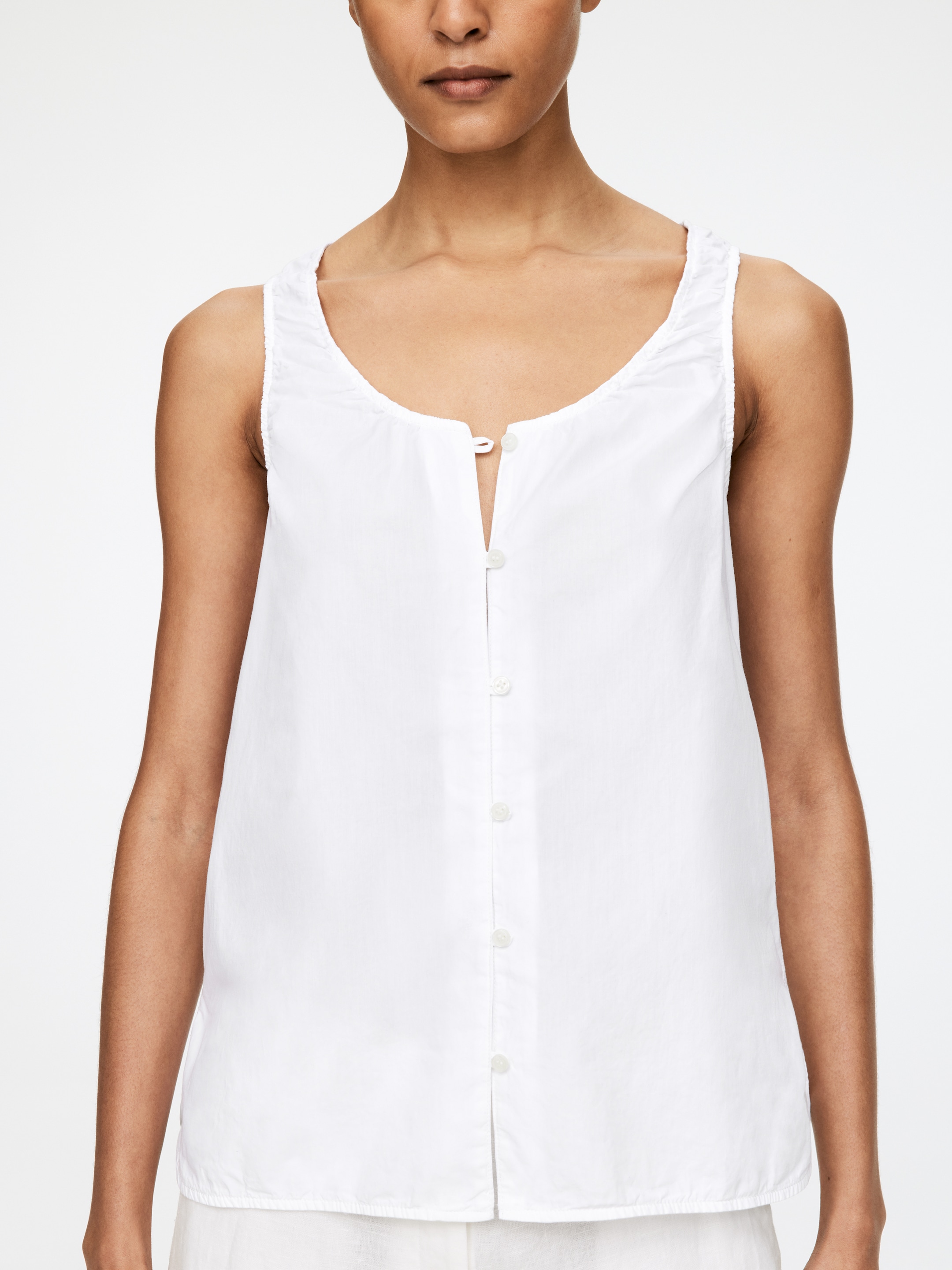 Agrandir l'image: Débardeur en coton - Blanc - FEMME | H&M FR 5