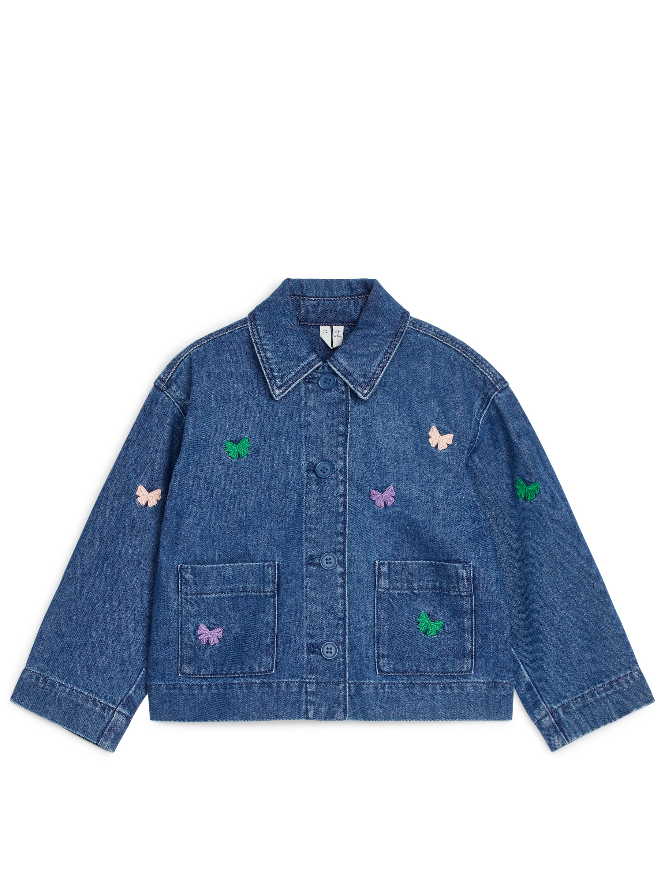 Embroidered Denim Jacket - Blue - Regular fit - children - StillMedia/DescriptiveStillLife - 1