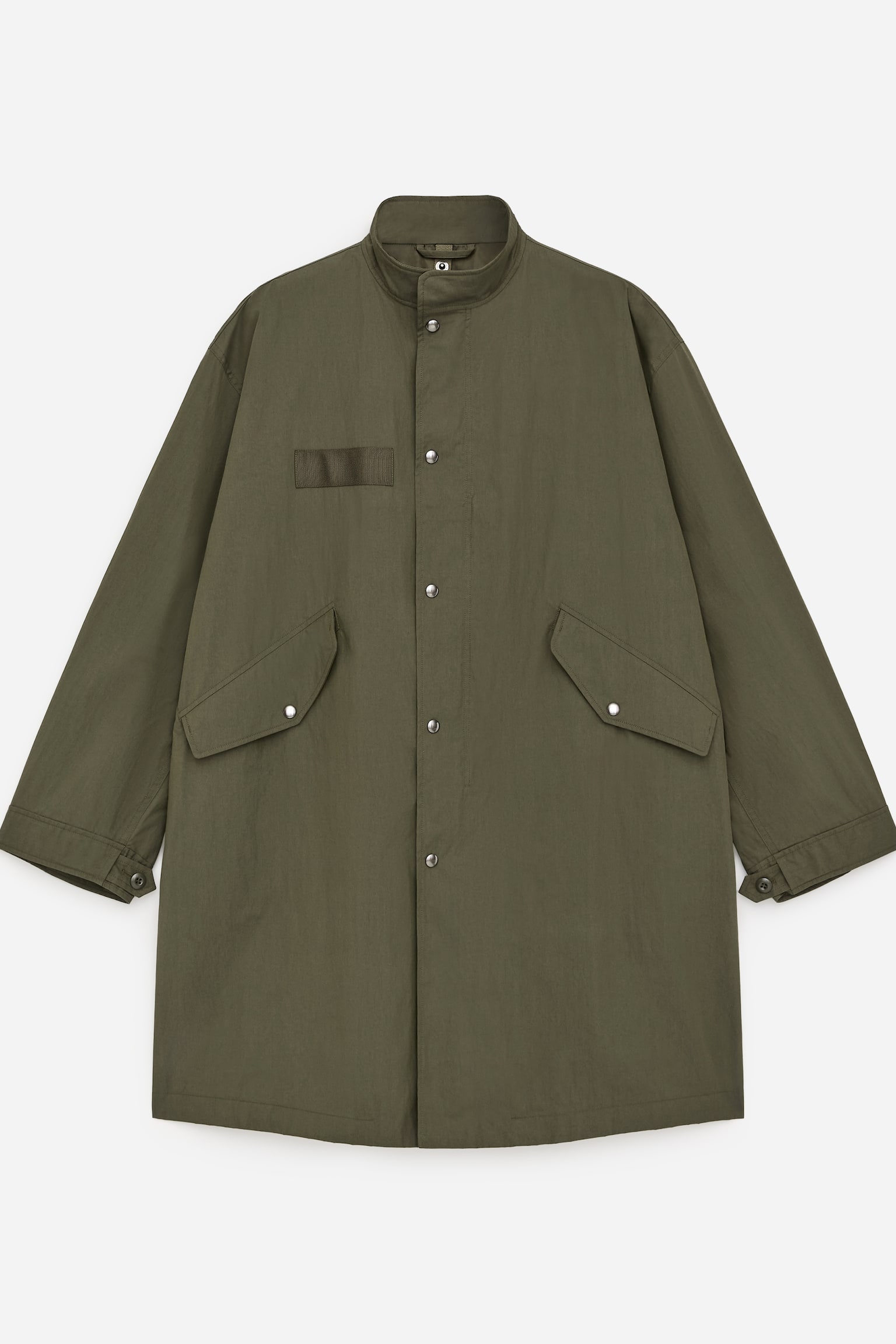 Parka van een katoenmix - Kakigroen - 2