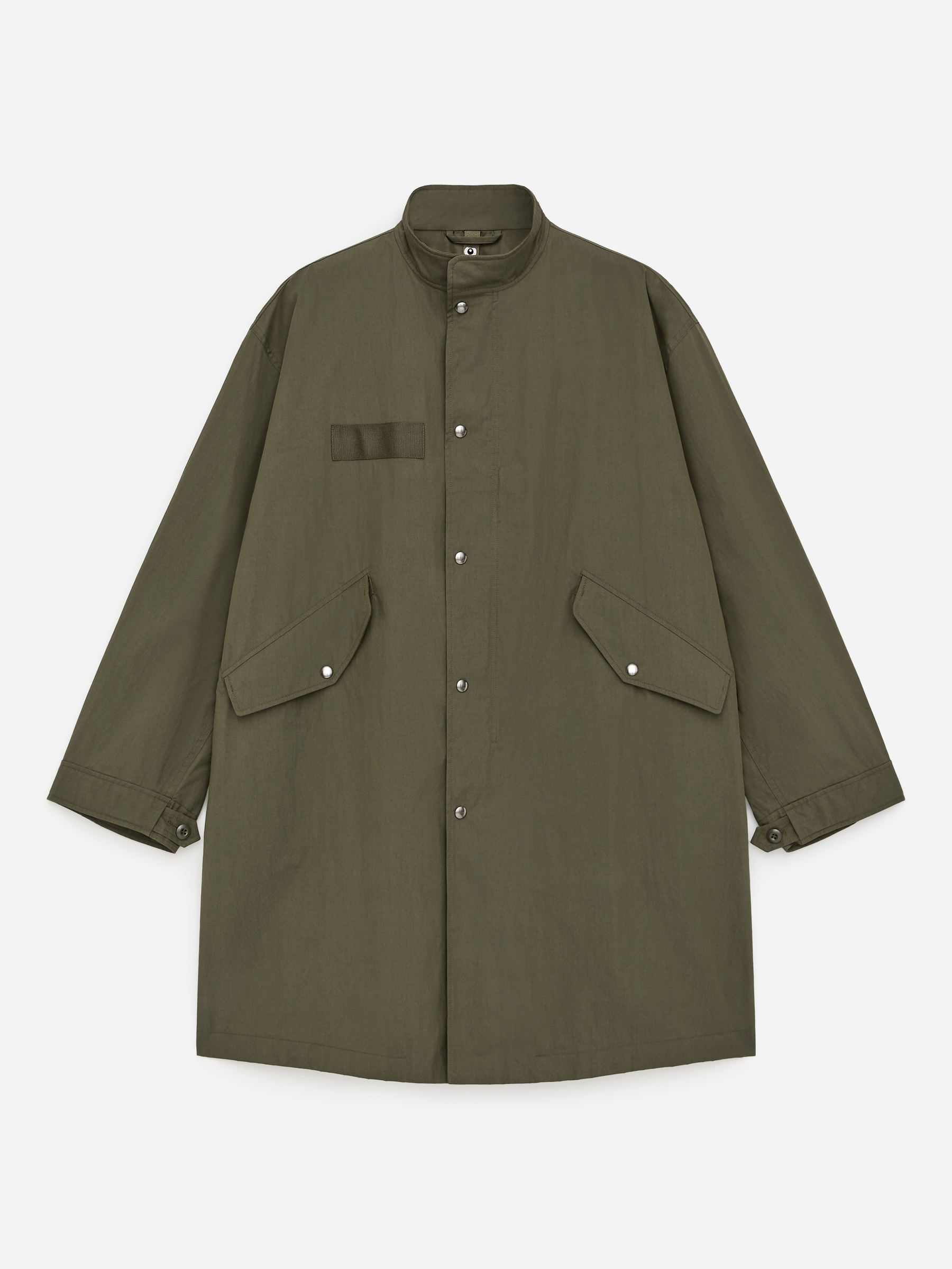 Cotton Blend Parka - Khaki Green - Relaxed fit - Men - StillMedia/DescriptiveStillLife - 3