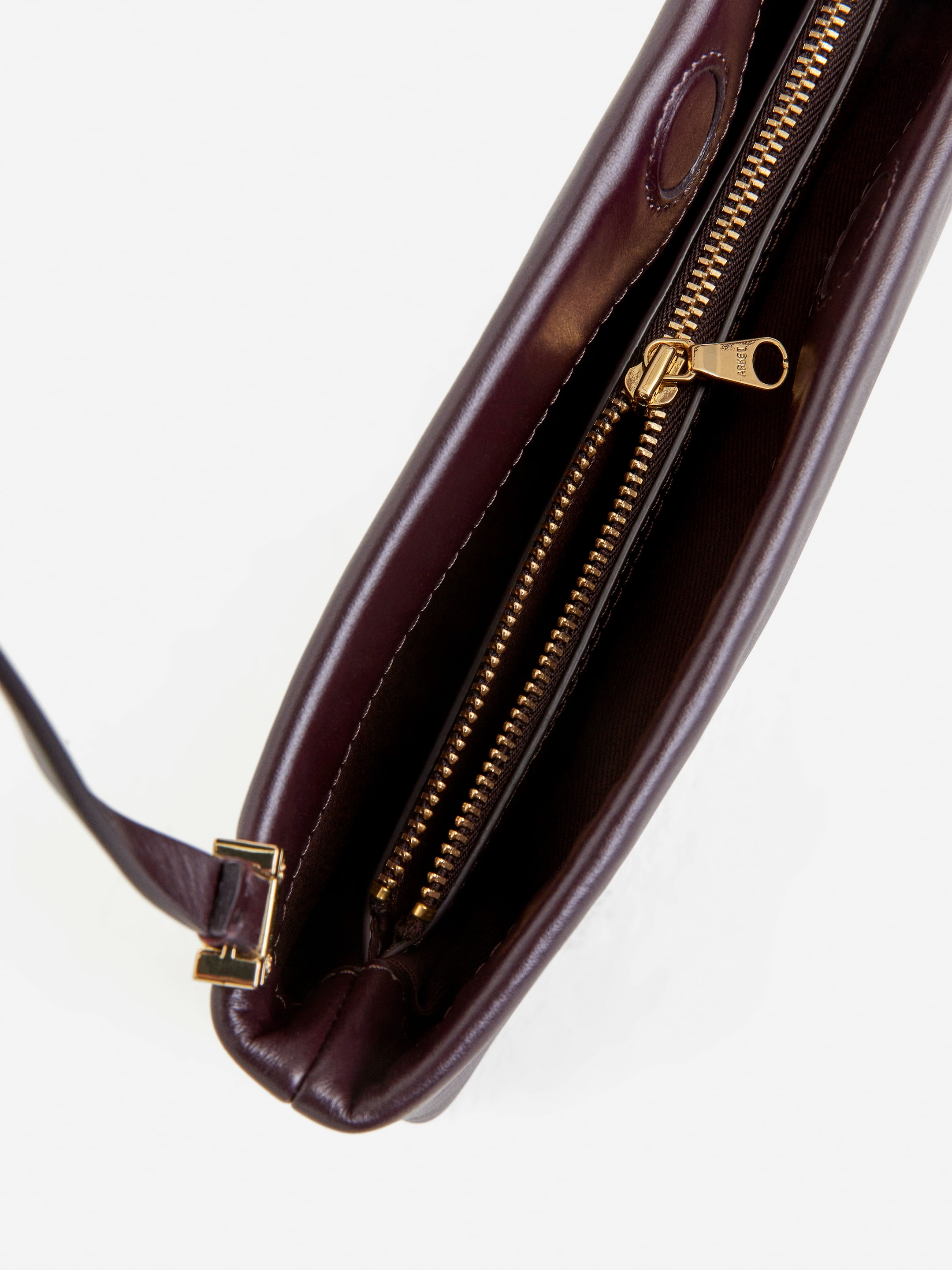 Grösseres Bild ansehen: Schultertasche aus Leder - Dunkelrot - DAMEN | H&M CH 5