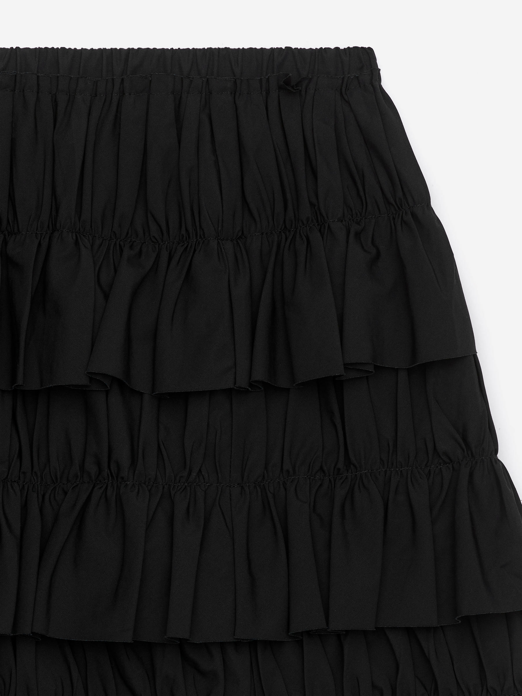 Frill Mini Skirt - Black - Slim fit - Women - StillMedia/DescriptiveDetail - 2