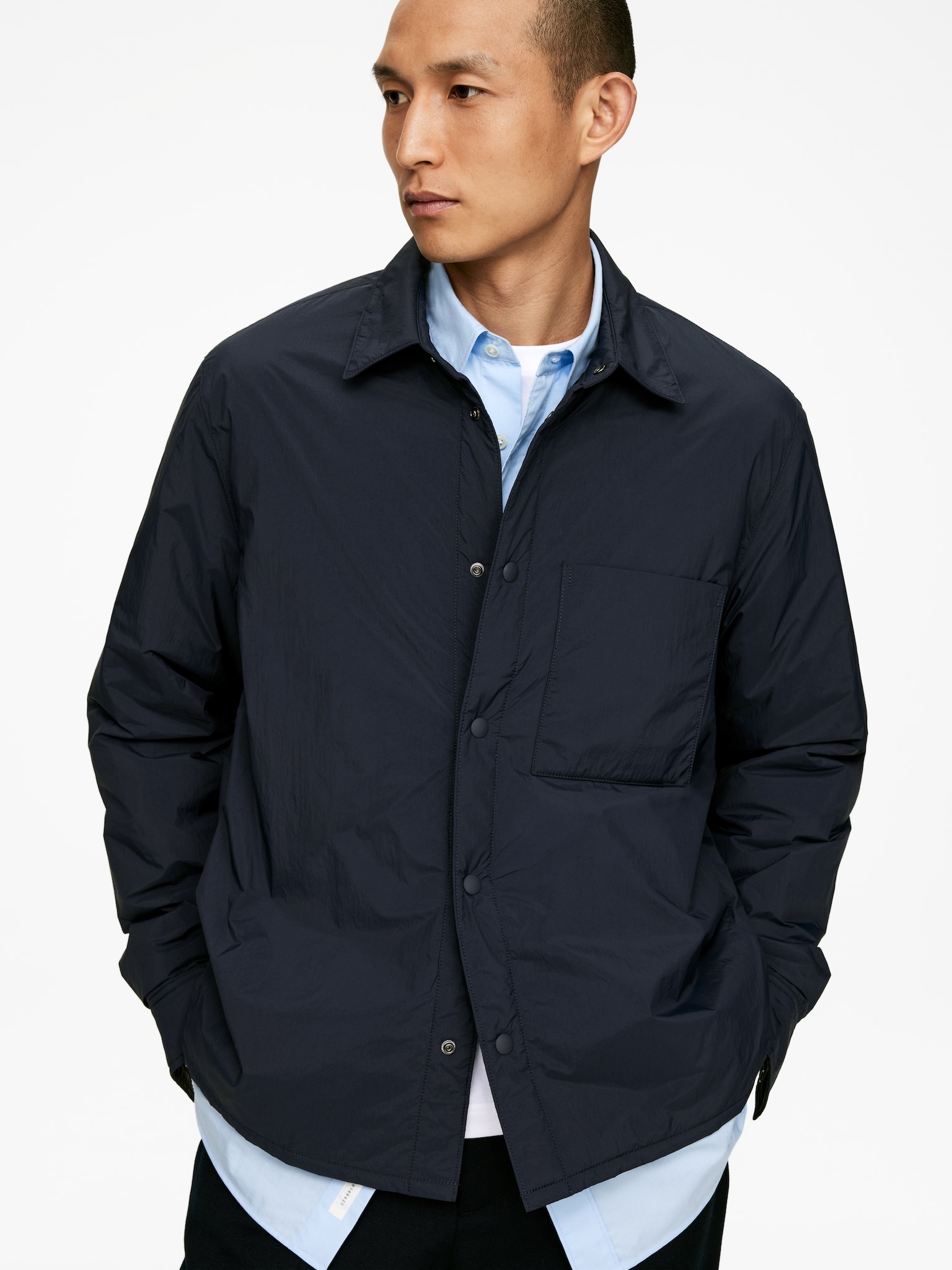 Light-Padded Overshirt - Dark Blue - 6