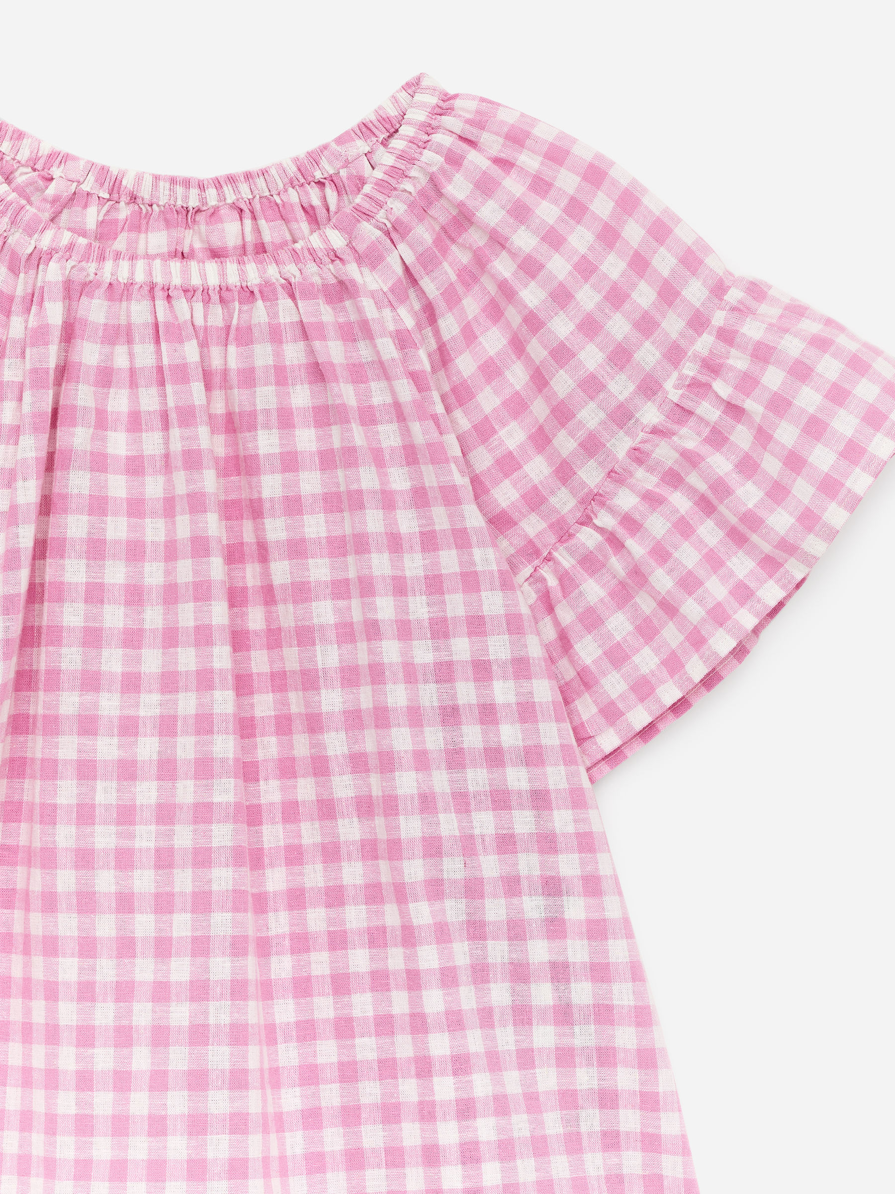 Top in cotone e lino - Rosa/Bianco - Relaxed fit - Children - StillMedia/DescriptiveDetail - 1