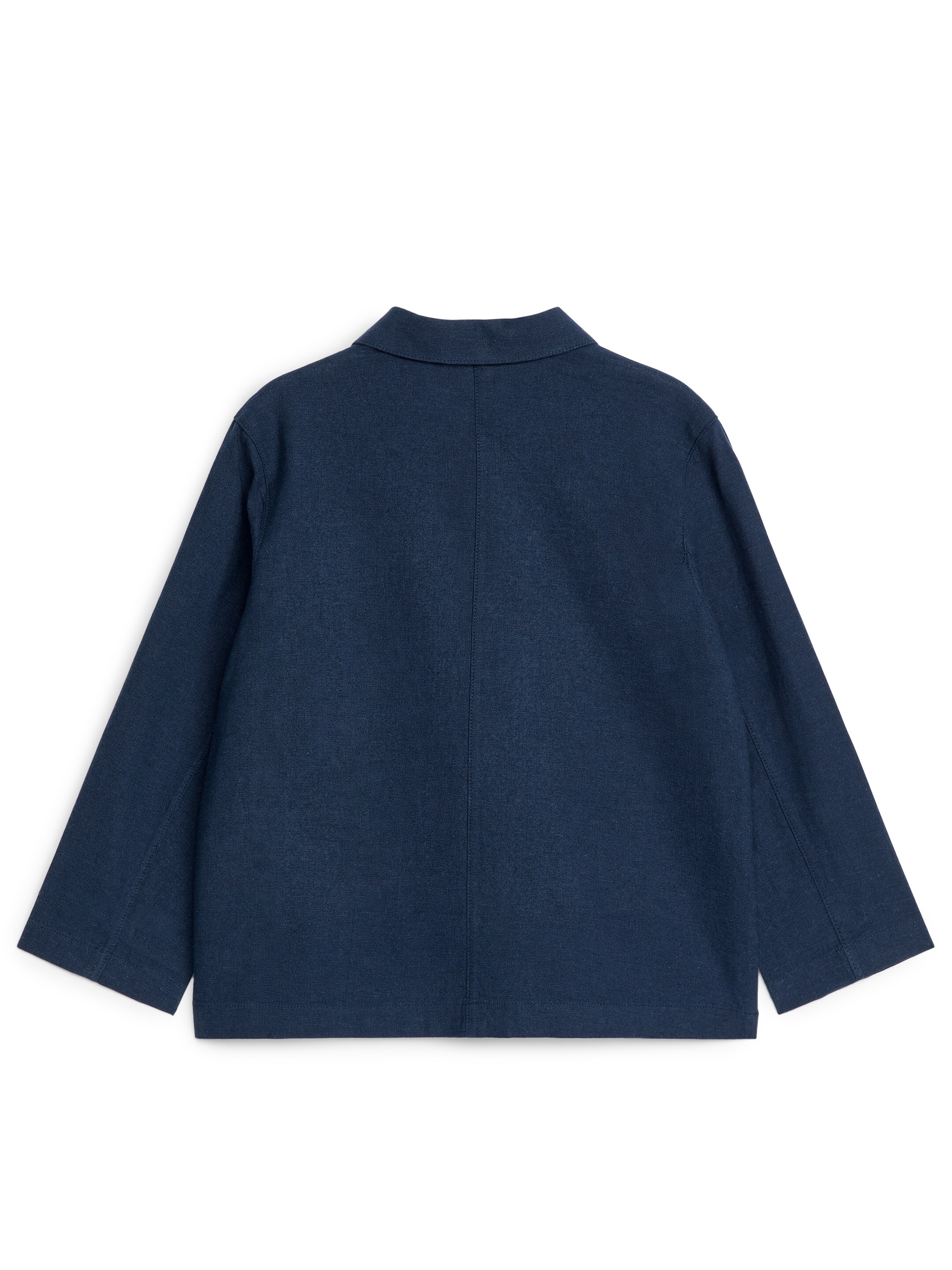 Zobacz większy obraz: Linen Cotton Overshirt - Ciemnoniebieski - Dziecko | H&M PL 2