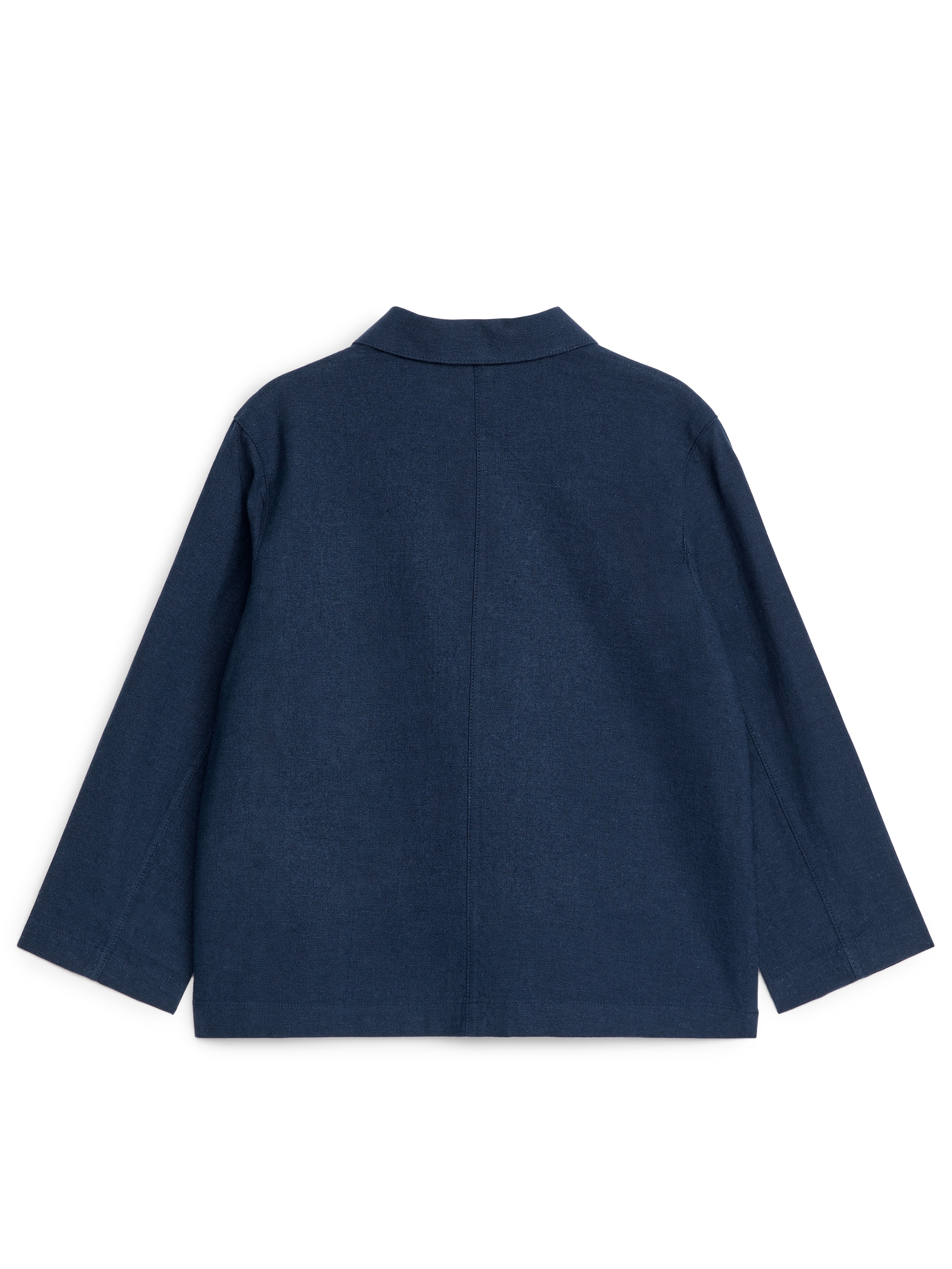 Agrandir l'image: Surchemise en lin et coton - Bleu foncé - ENFANT | H&M CH 2