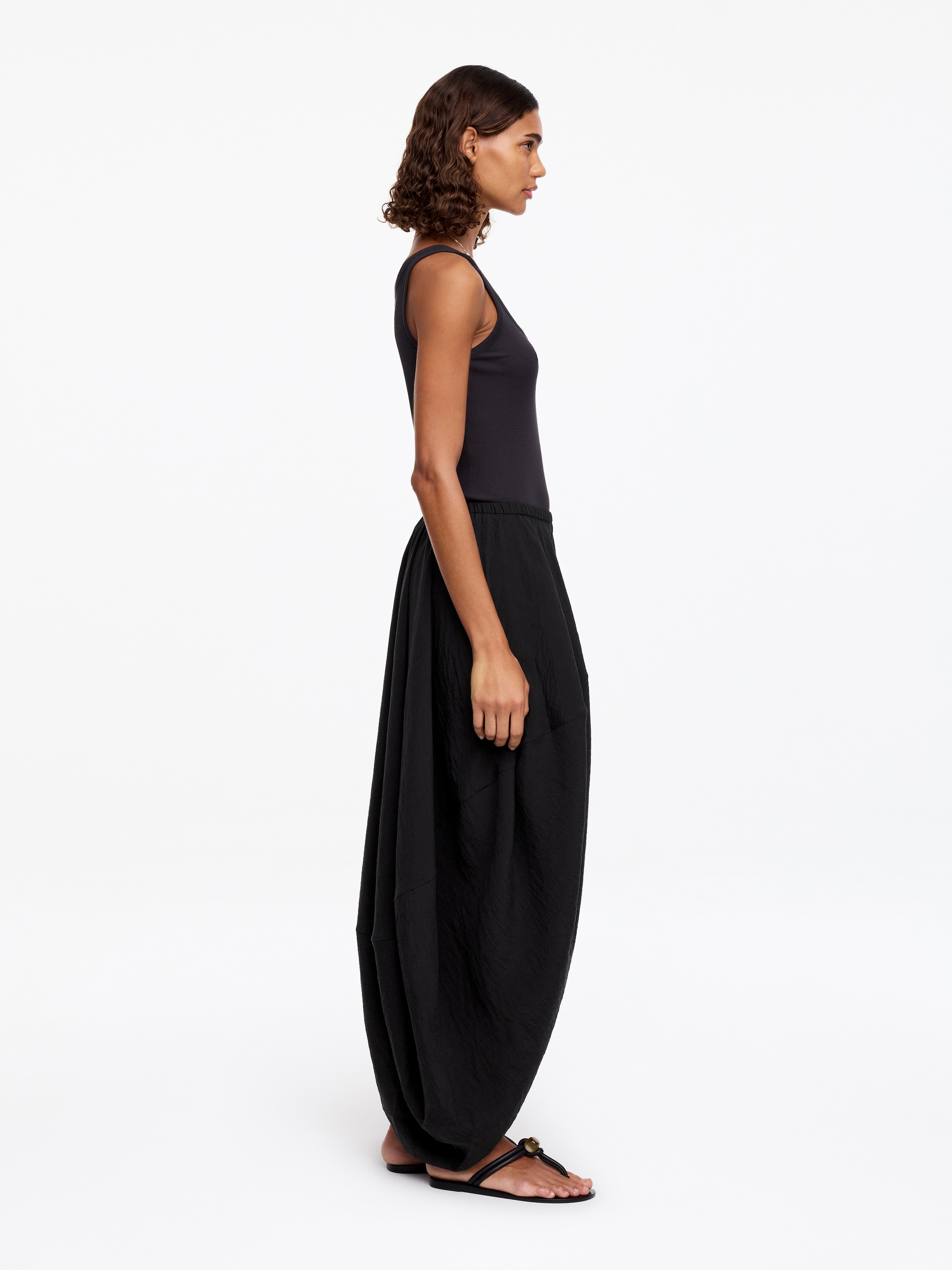 Jupe cocon - Noir - Regular fit - Femme - StillMedia/Lookbook - 2