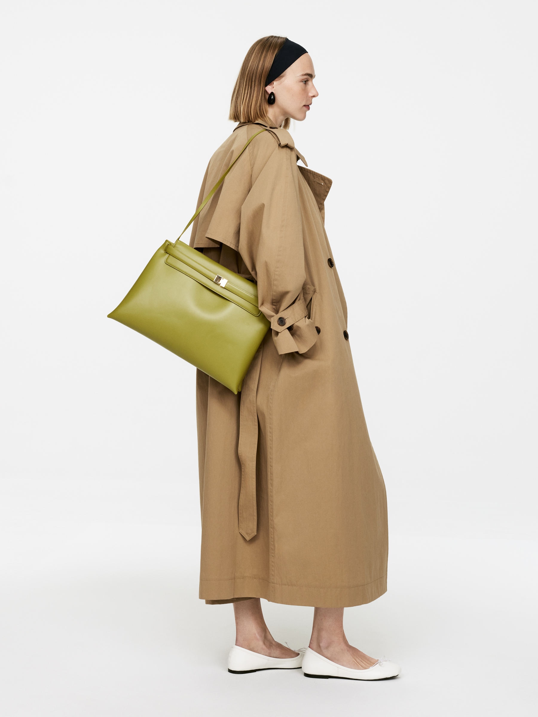 Leather Shoulder Bag - Green - Women - StillMedia/Lookbook - 7
