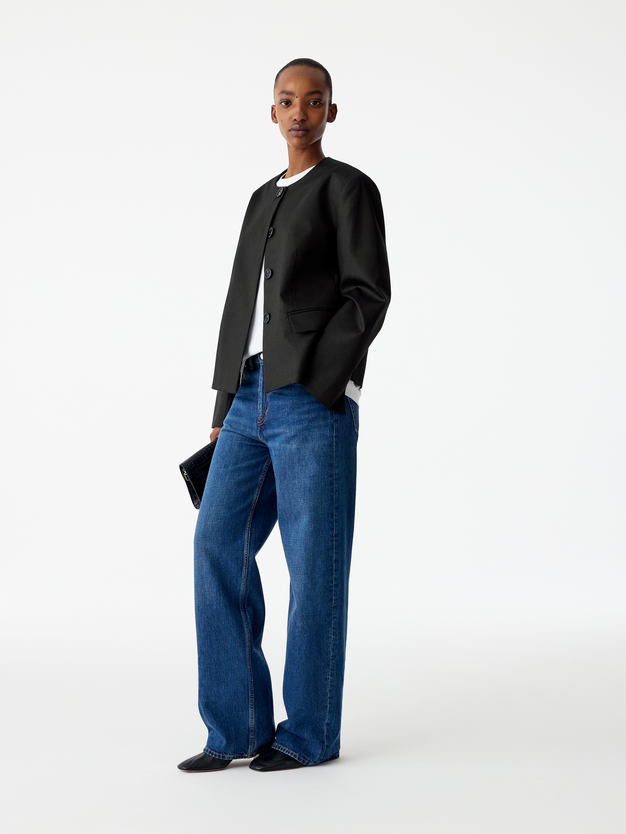 Tailored A-Line Jacket - Black - Regular fit - women - StillMedia/Lookbook - 6