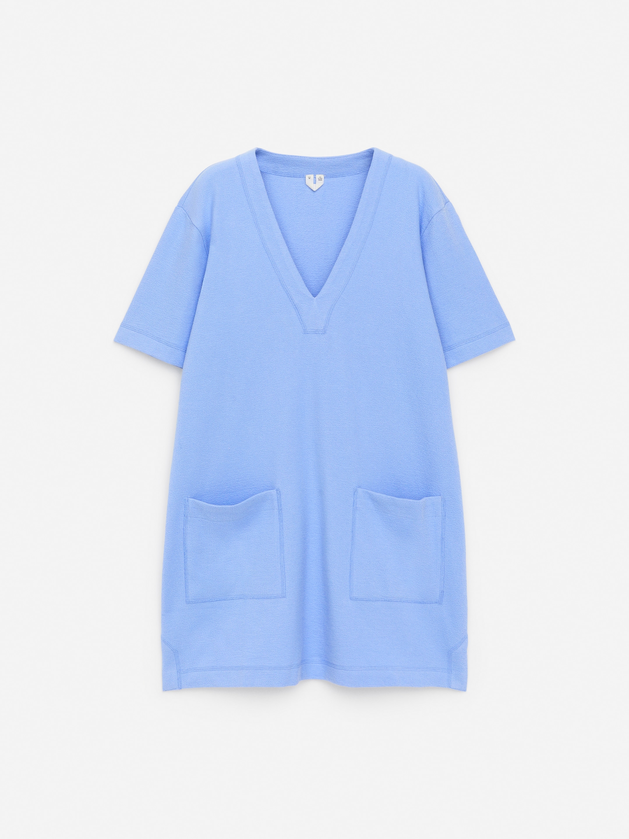 Cotton Towelling Dress-#a6c0df-15669
