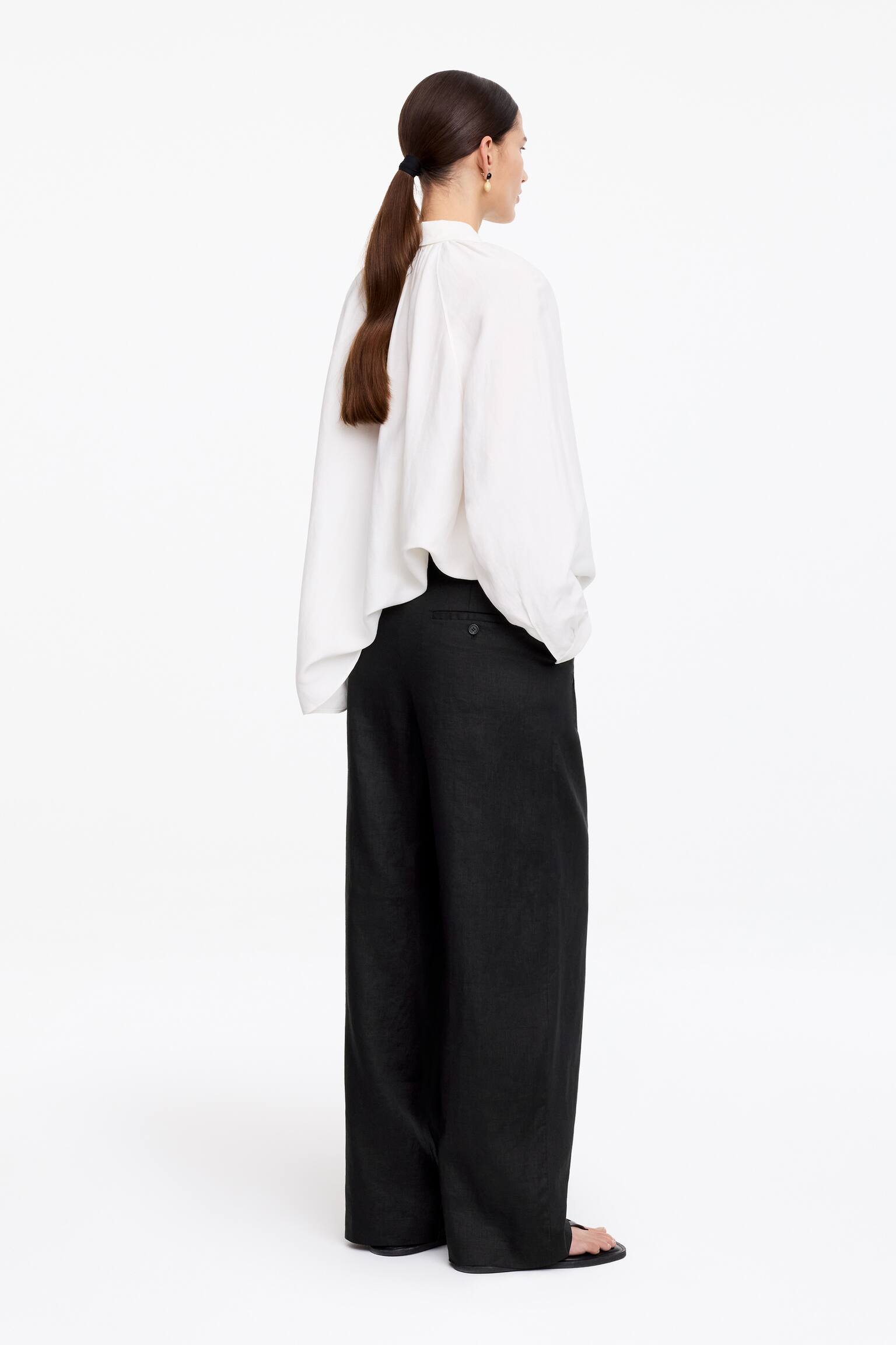 Skreddersydde linbukser - Svart - 4