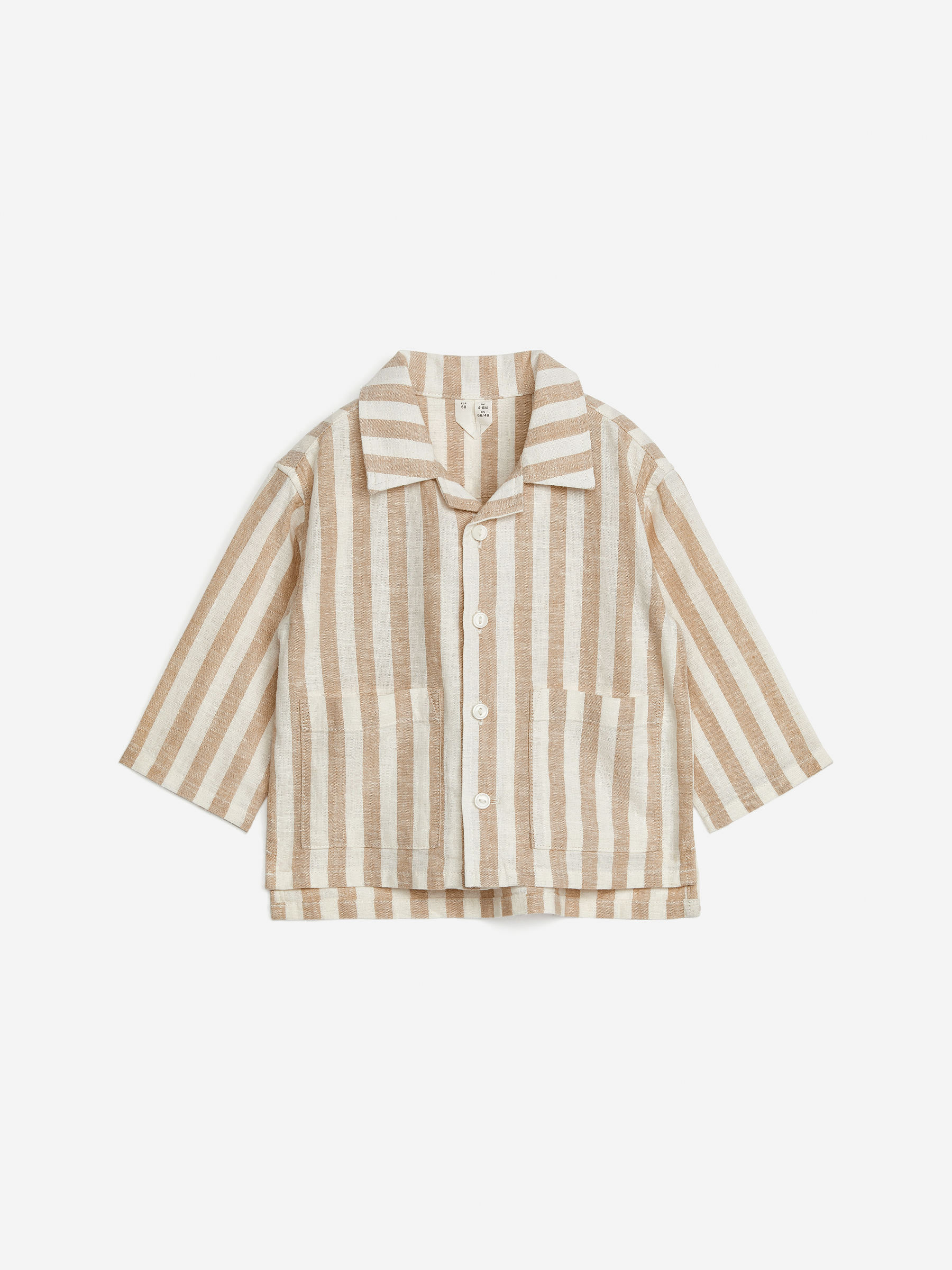 Linen-Cotton Shirt-#A49578-8081