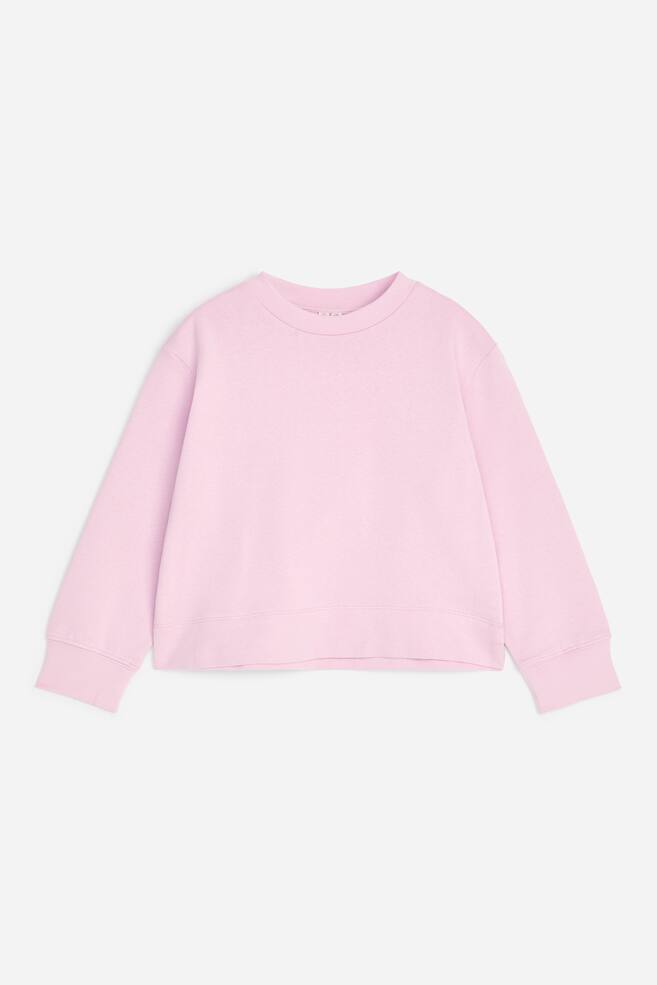 Kastiges Sweatshirt - Rosa - 1