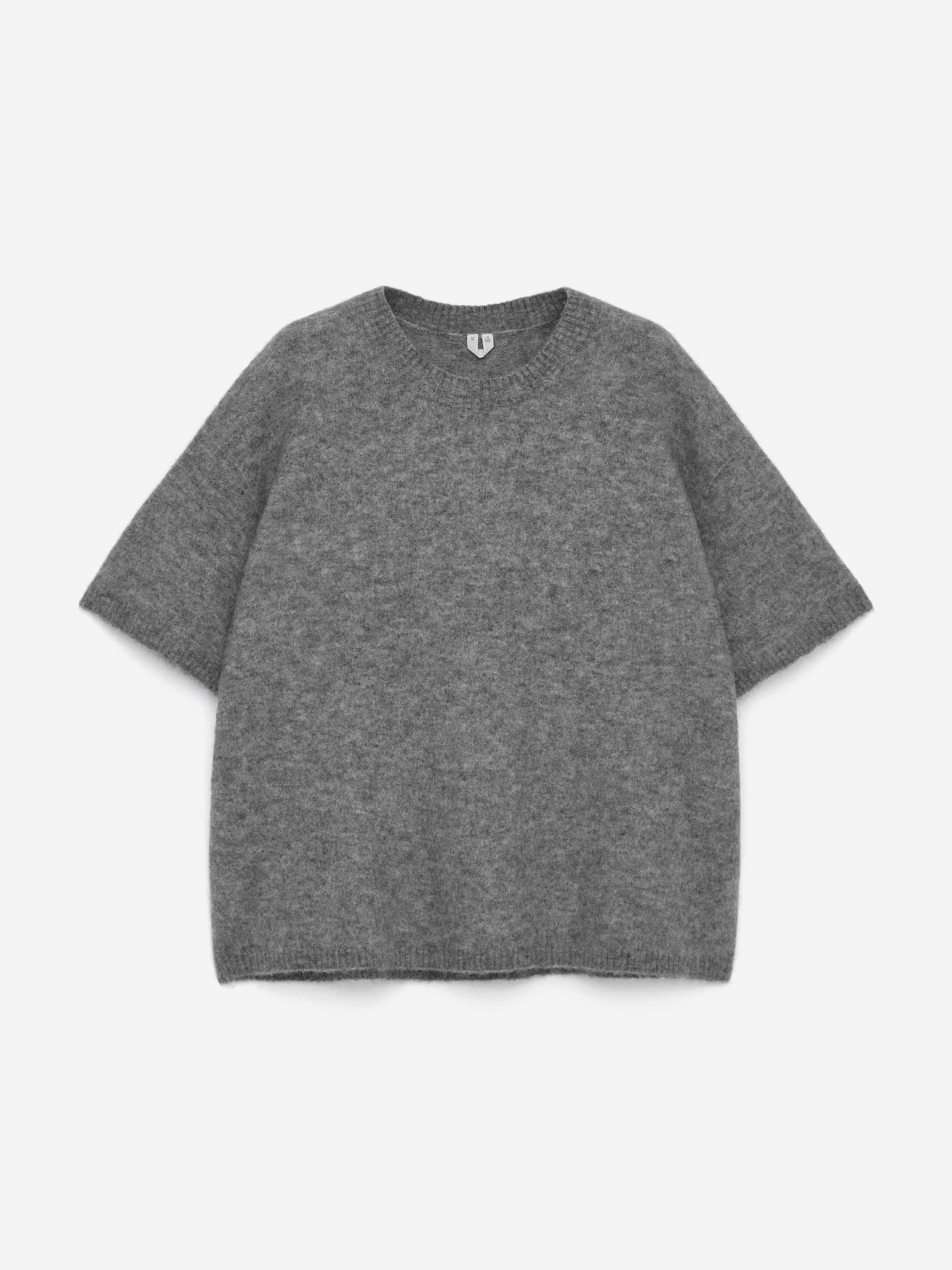 Alpaca-Wool Blend Jumper - Grey/Black/Reddish Brown/Off White