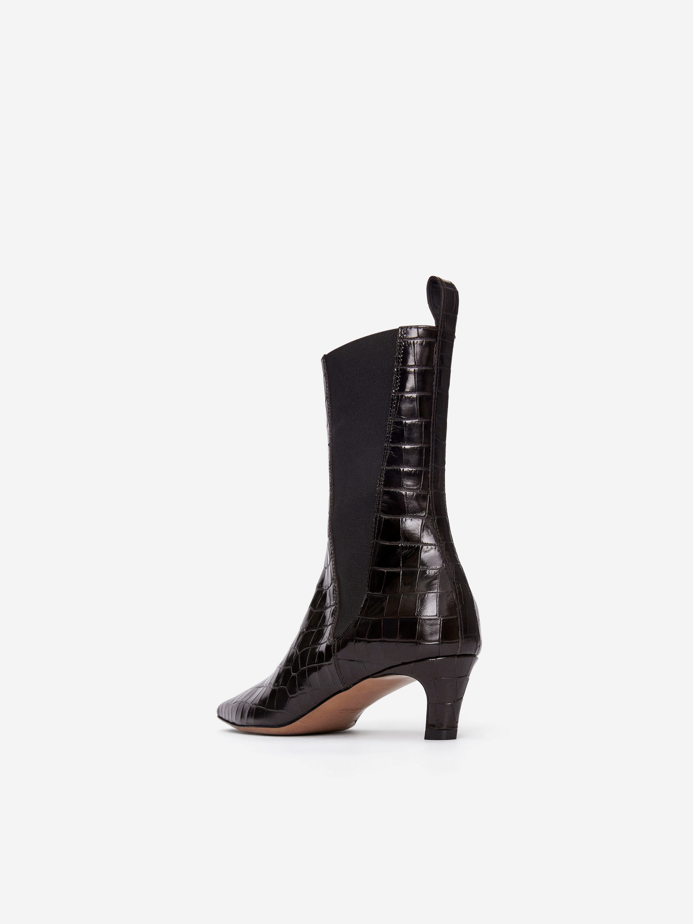 Square-Toe Ankle Boots - Brown - Women - StillMedia/DescriptiveStillLife - 2