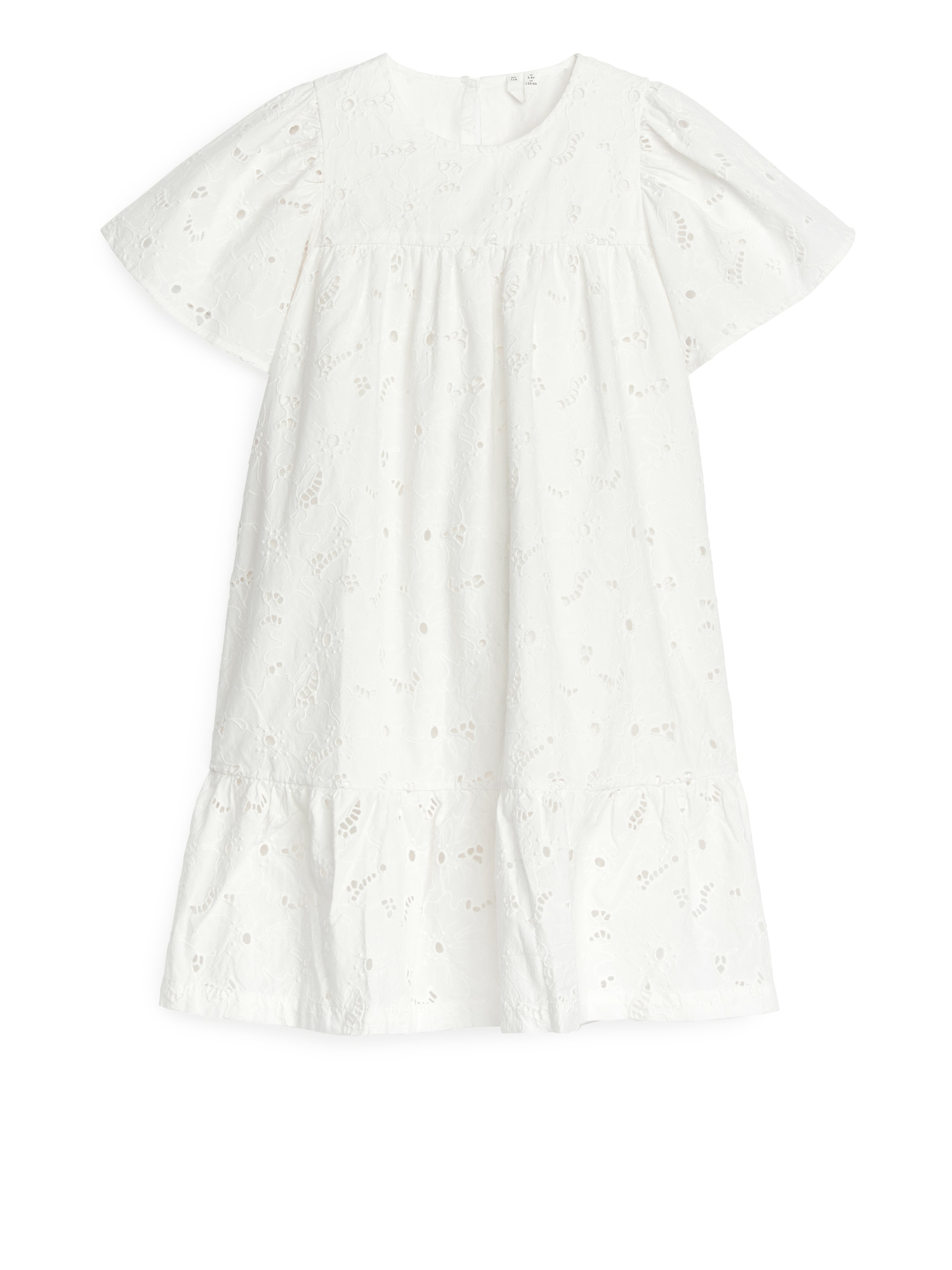 Kleid mit Lochstickerei - Weiß - Loose Fit - Kinder - StillMedia/DescriptiveStillLife - 1