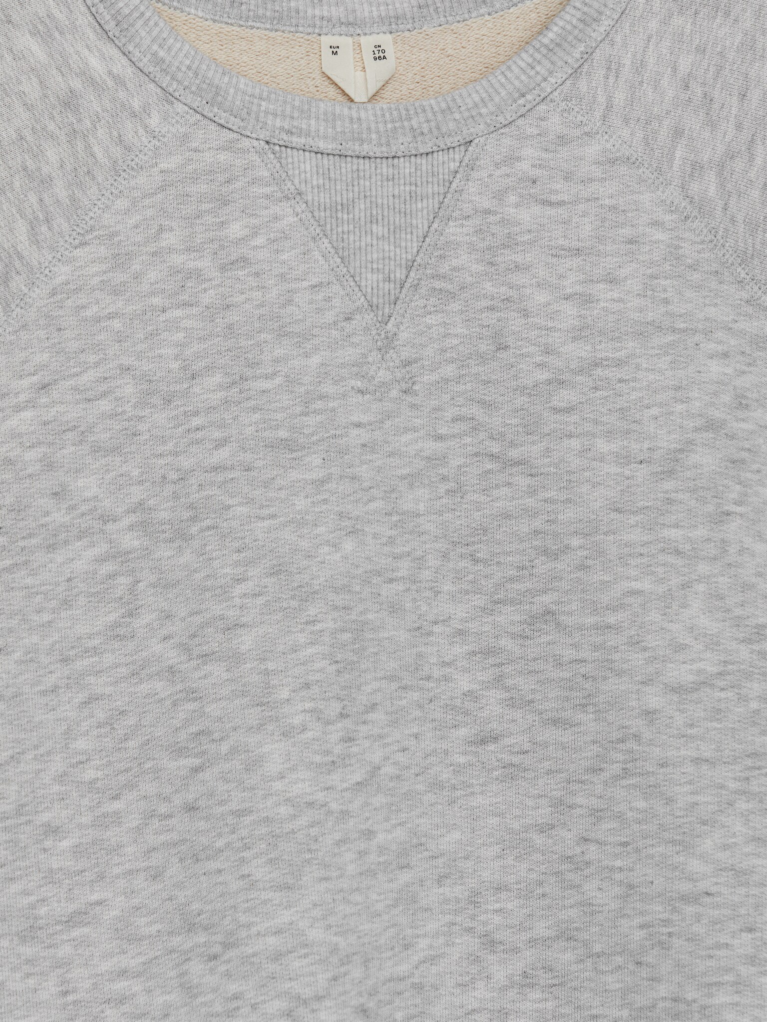Sweat ample - Gris chiné/Menthe poudrée - 5