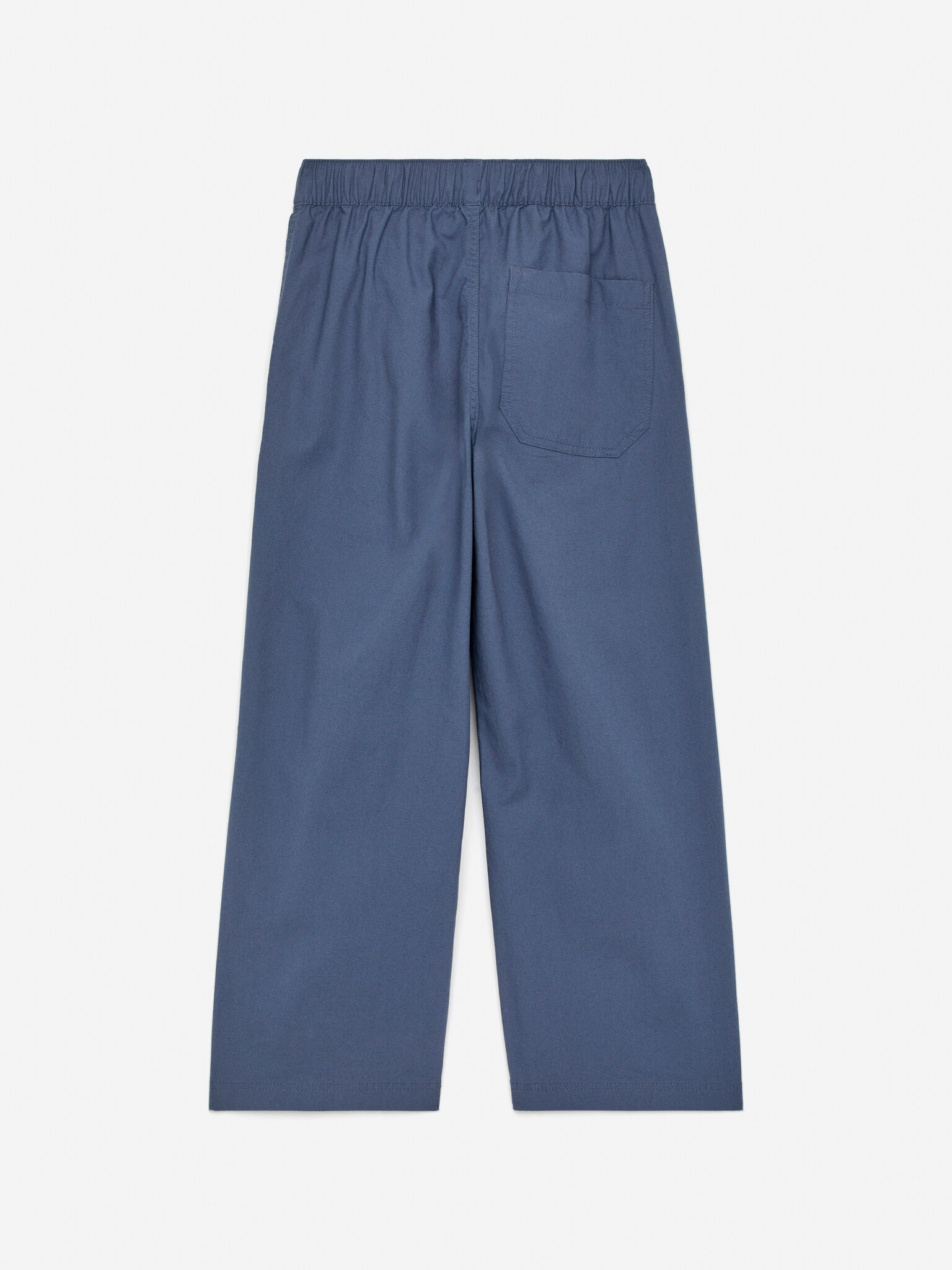 Relaxed Cotton Trousers - Blue - 3