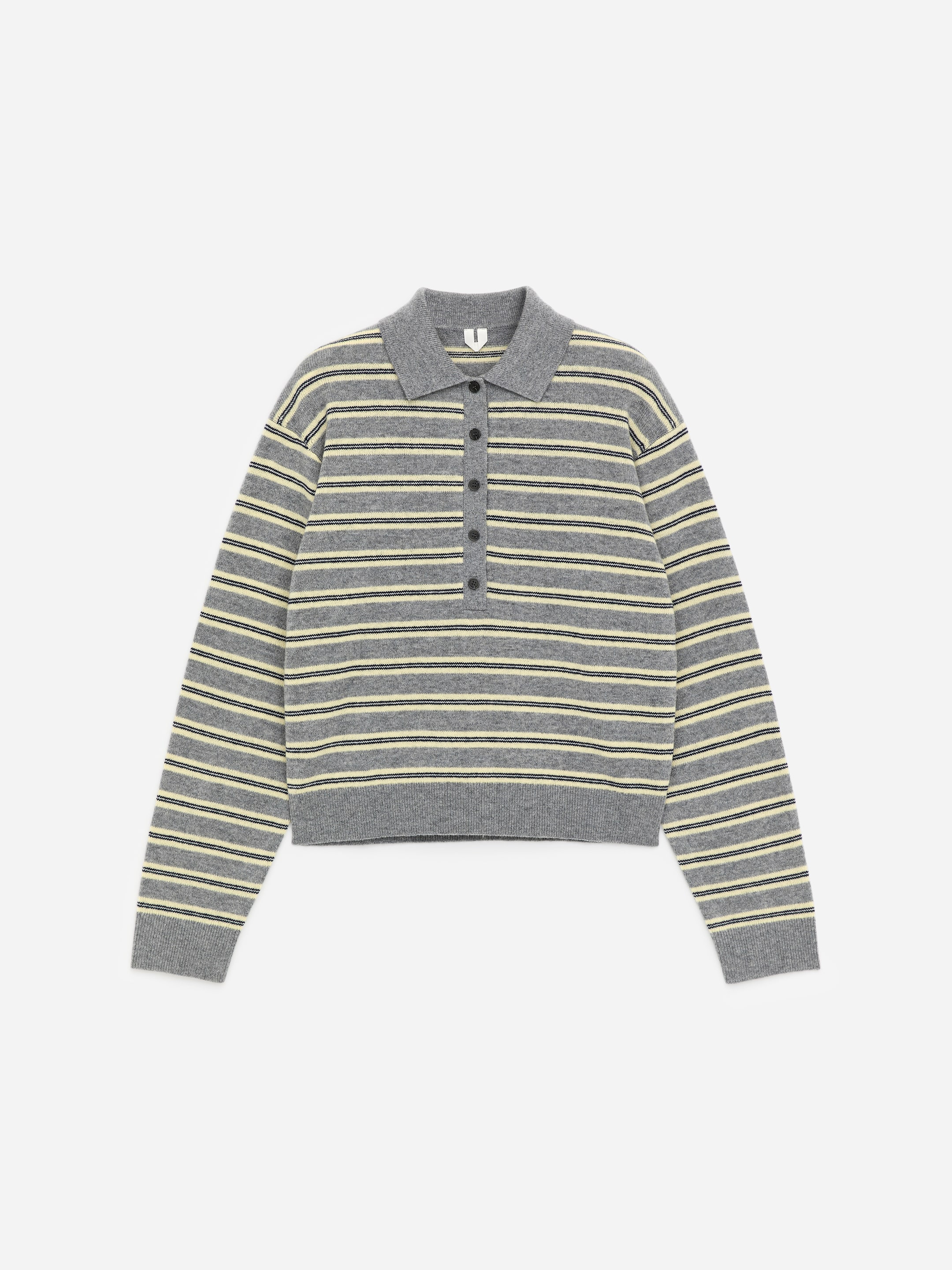 Wool Polo Jumper-#969696-18025