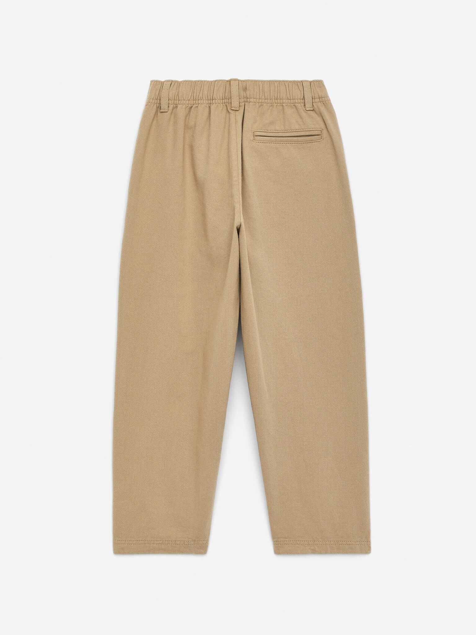 Katoenen chino met taps toelopende pijpen - Beige/Donkerblauw - 3