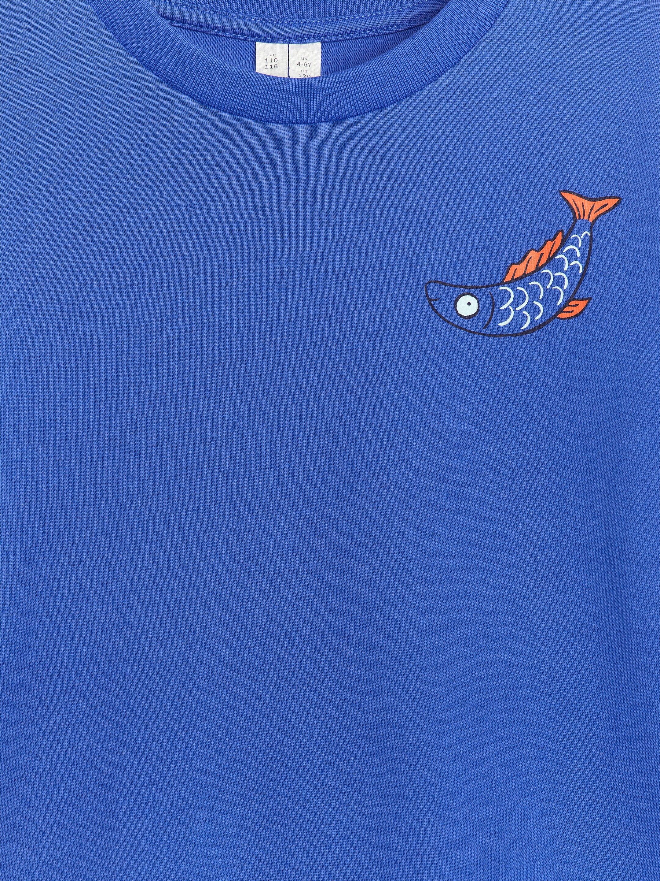Long-Sleeve T-Shirt - Bright Blue - Loose fit - Children - StillMedia/DescriptiveDetail - 1