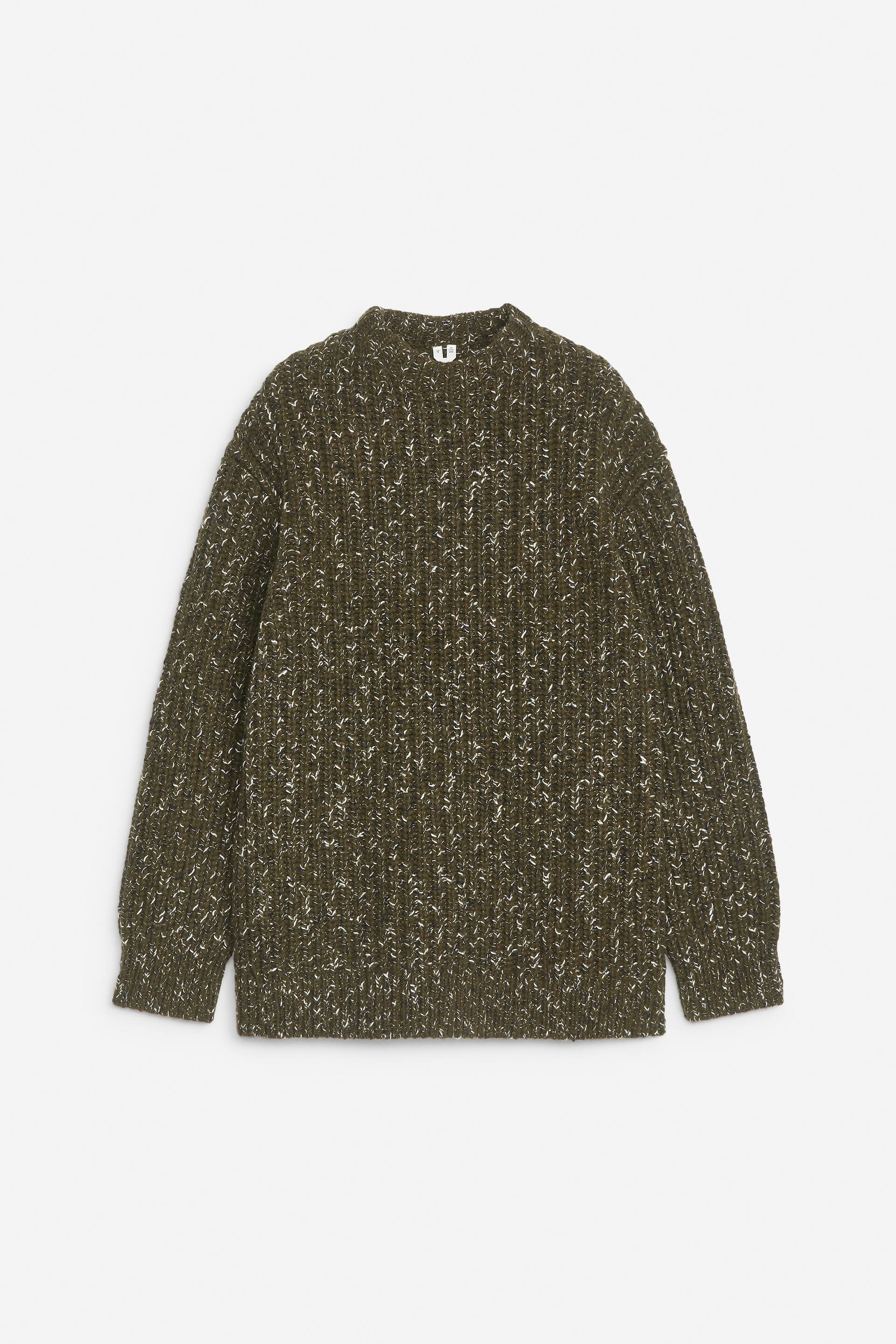 Größeres Bild ansehen: Strickpullover - Khaki meliert - Ladies | H&M DE 1