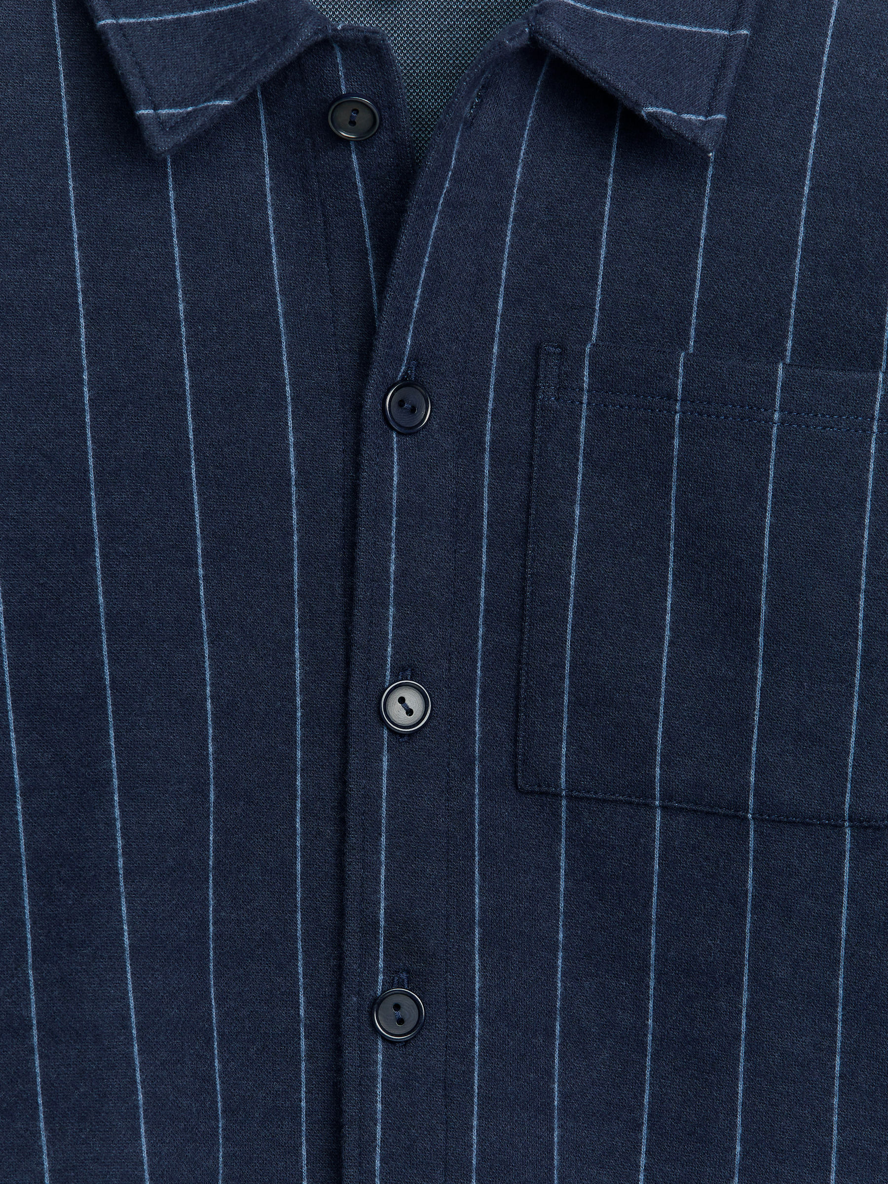 Baumwoll-Overshirt mit Nadelstreifen - Dunkelblau - Regular Fit - Kinder - StillMedia/DescriptiveDetail - 3