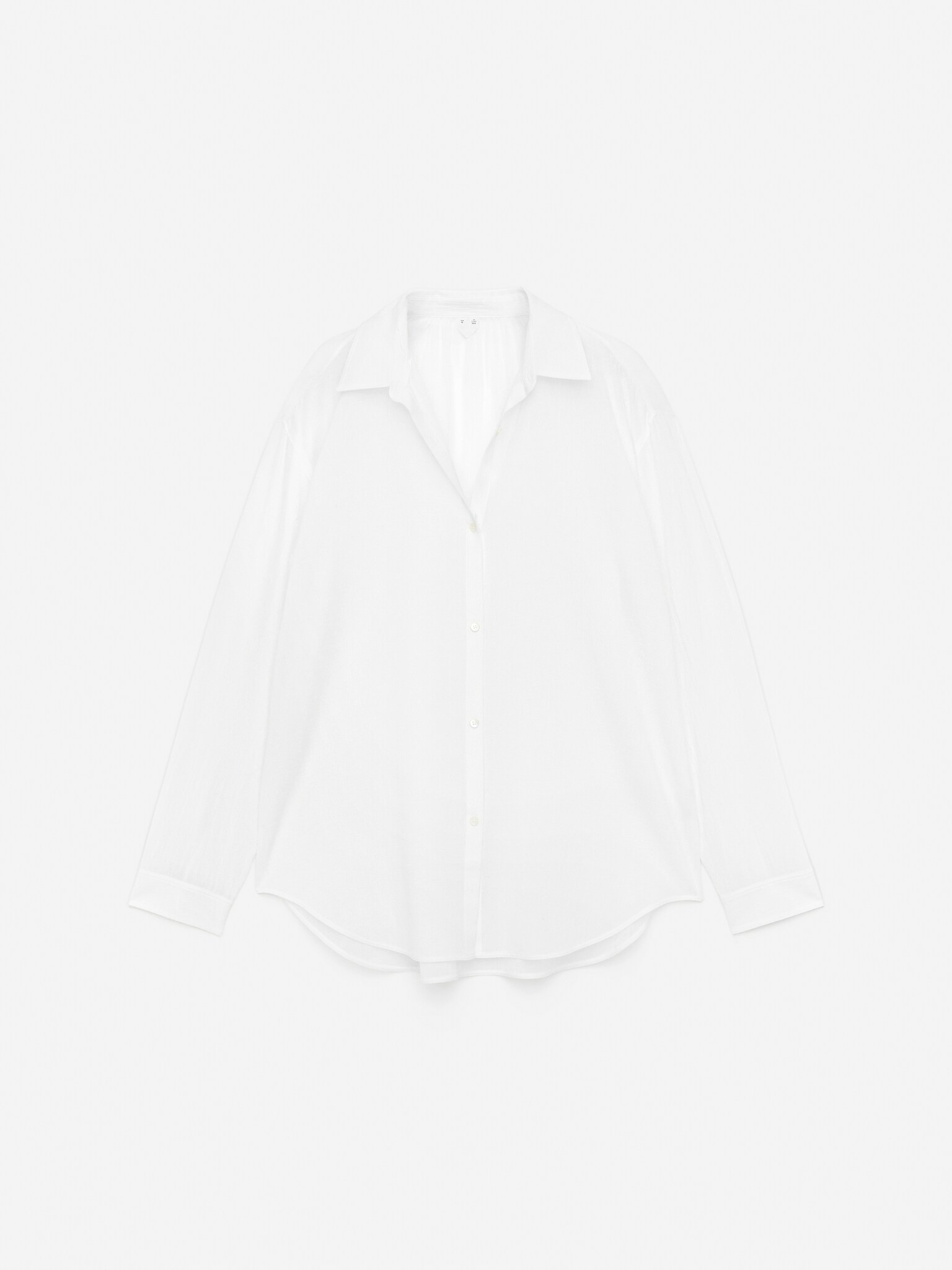 Chemise en voile - Blanc/Bleu ciel - 1