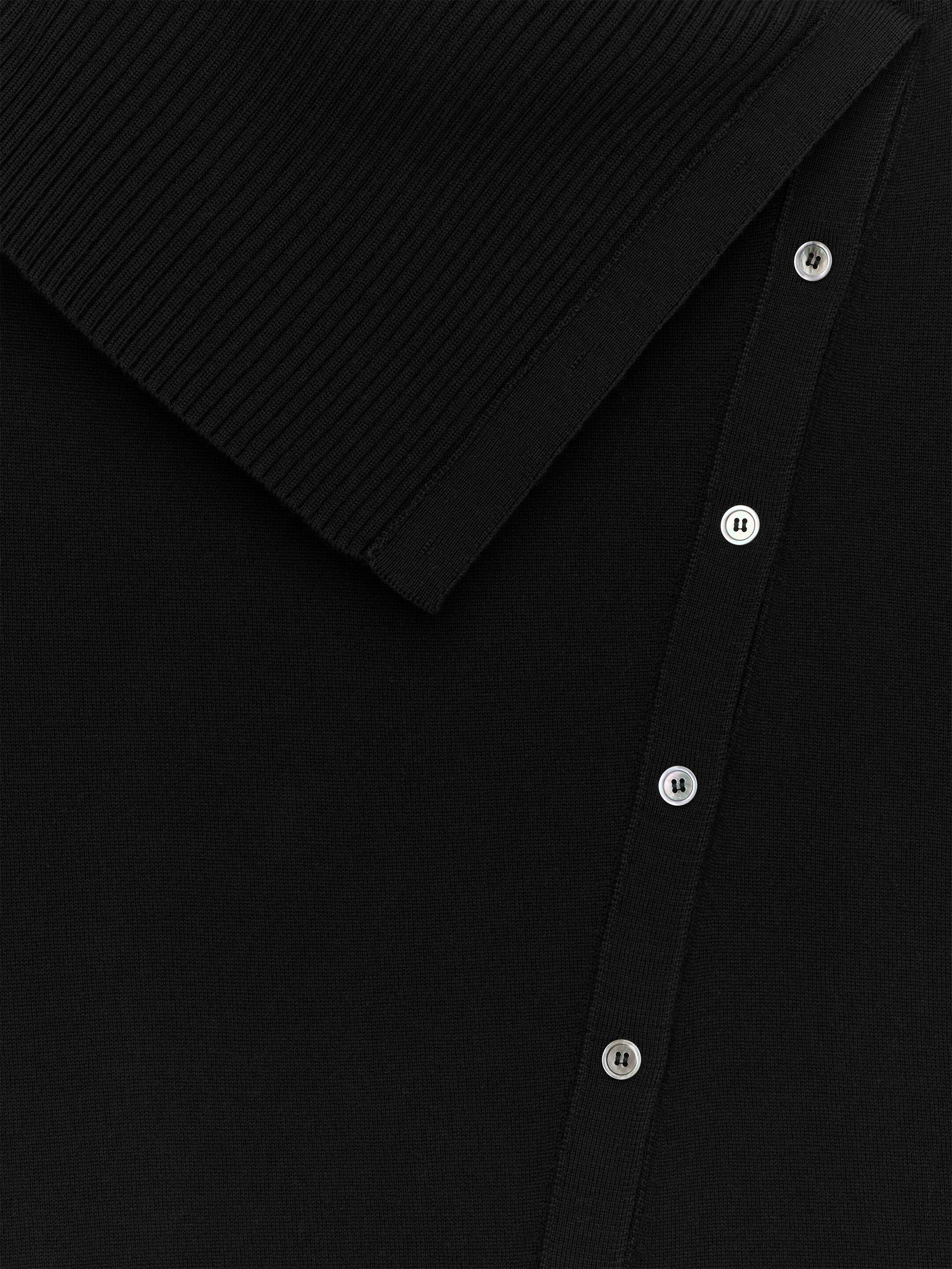 Cardigan in lana a maglia ritorta - Nero - Regular fit - Women - StillMedia/DescriptiveDetail - 1