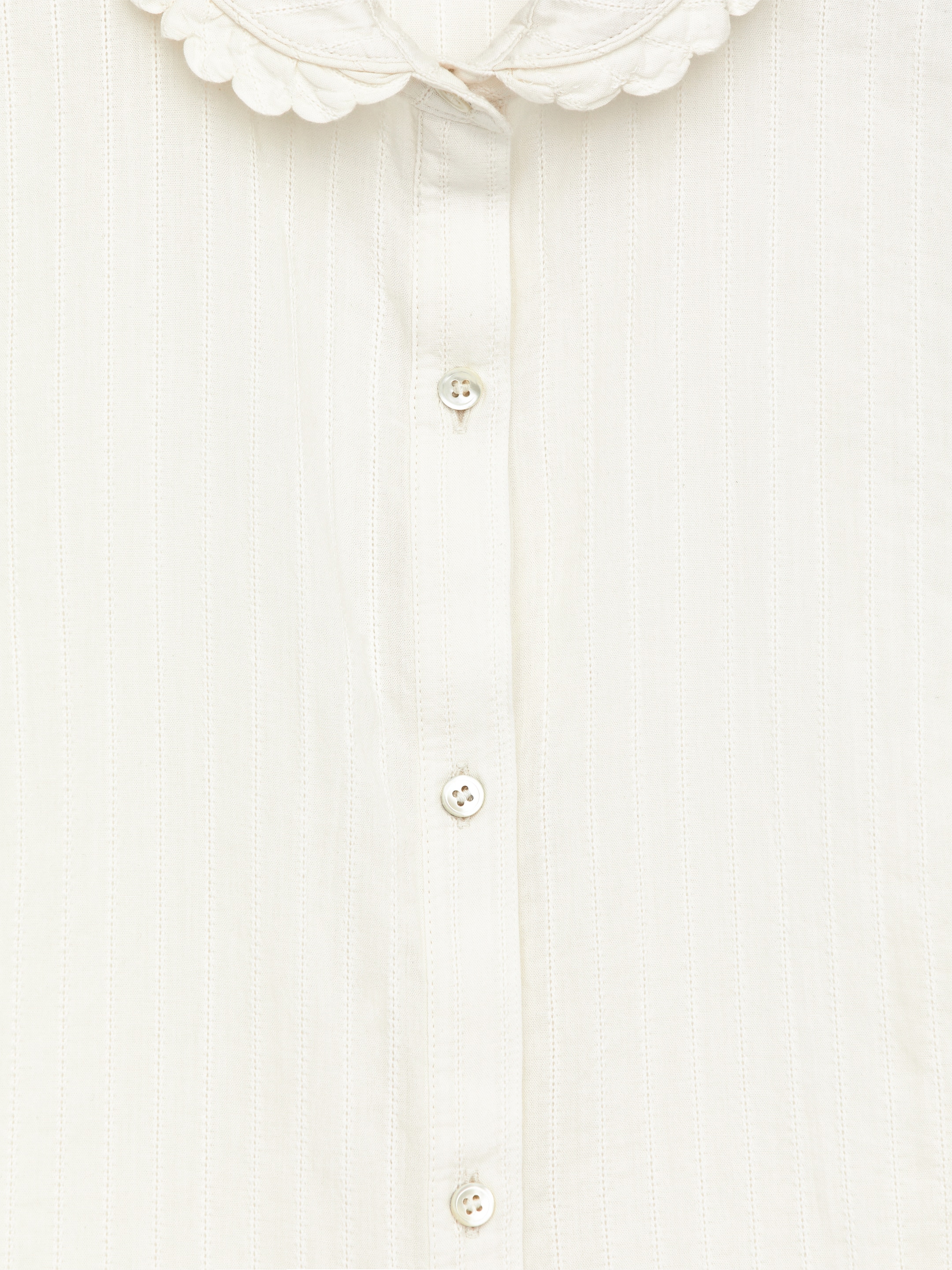 Bluse mit Bogenkante - Cremeweiß - Regular Fit - Damen - StillMedia/DescriptiveDetail - 2