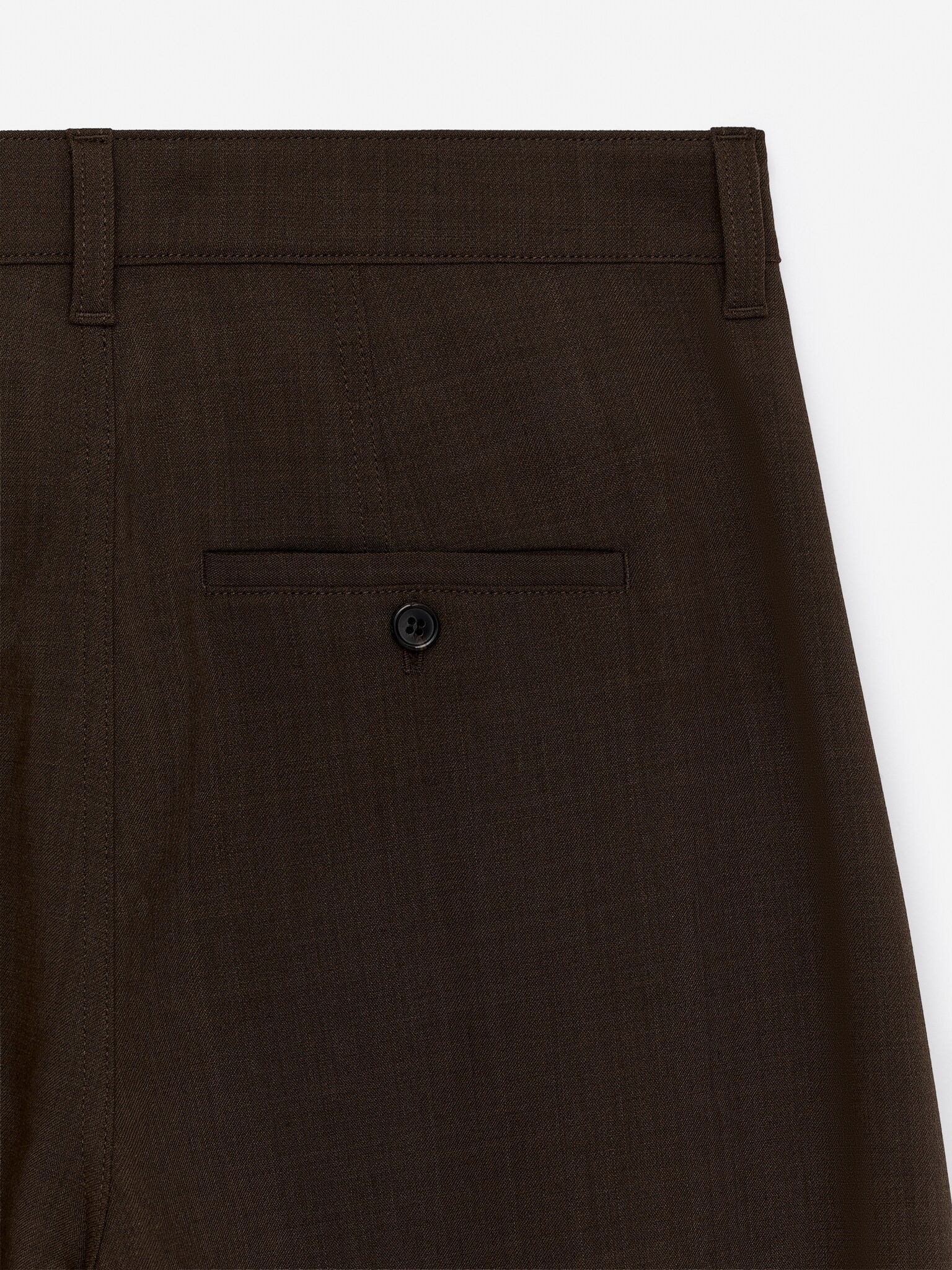 Barrel-Leg Trousers - Dark Brown/Black - 5