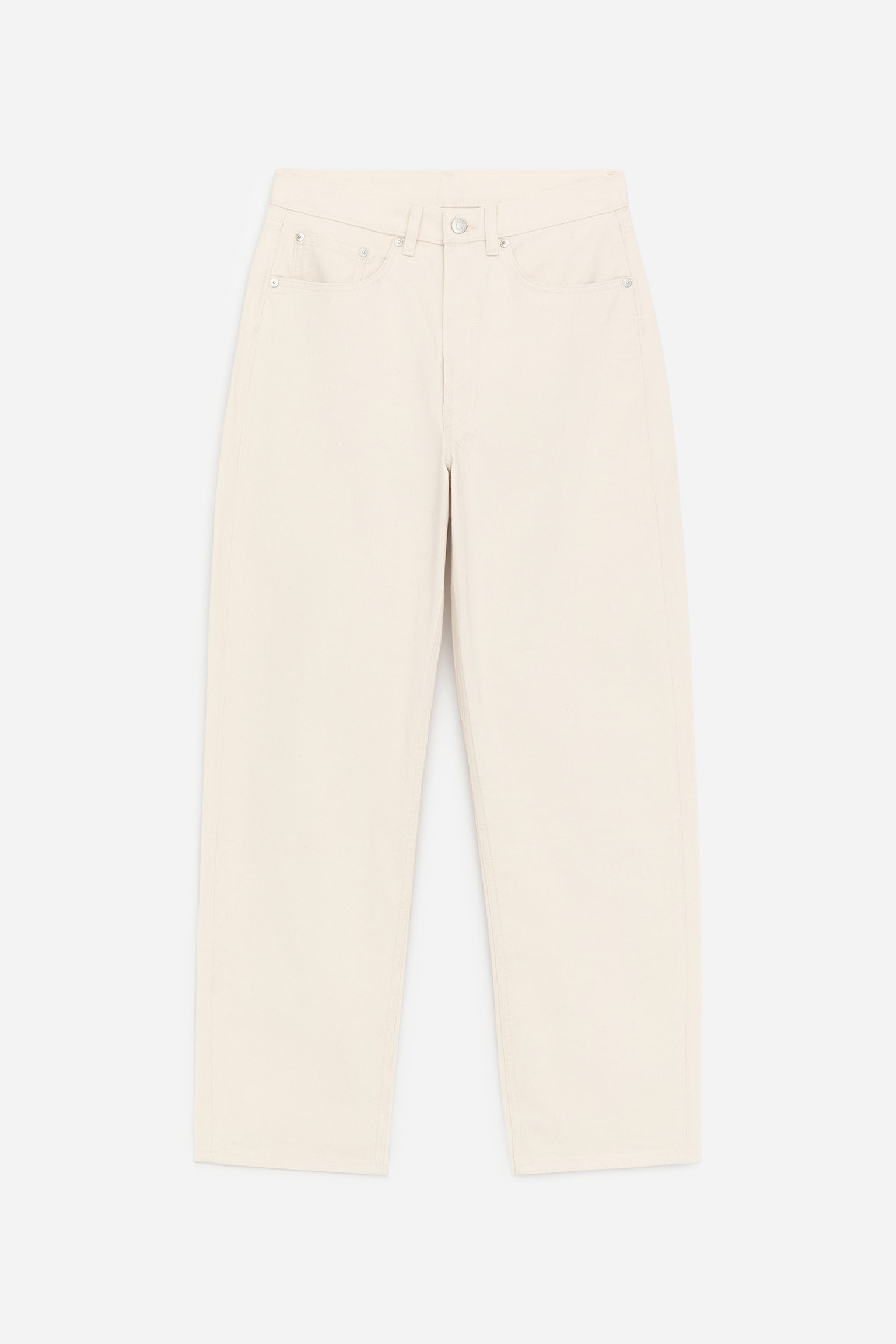 CREEK Relaxed Barrel Jeans - Ecru/Blå - 2