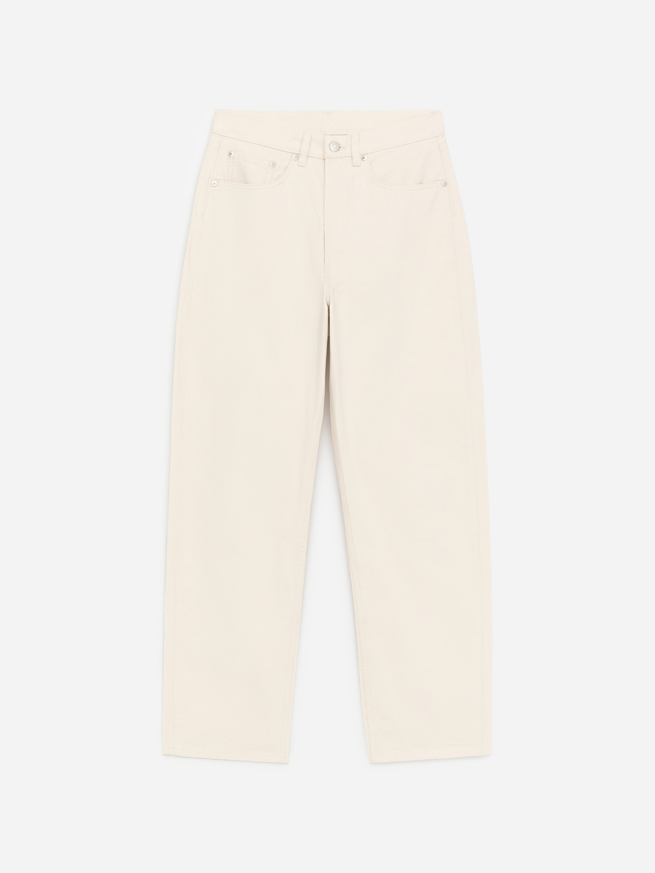 CREEK Relaxed Barrel Jeans-#EAE5D6-18745