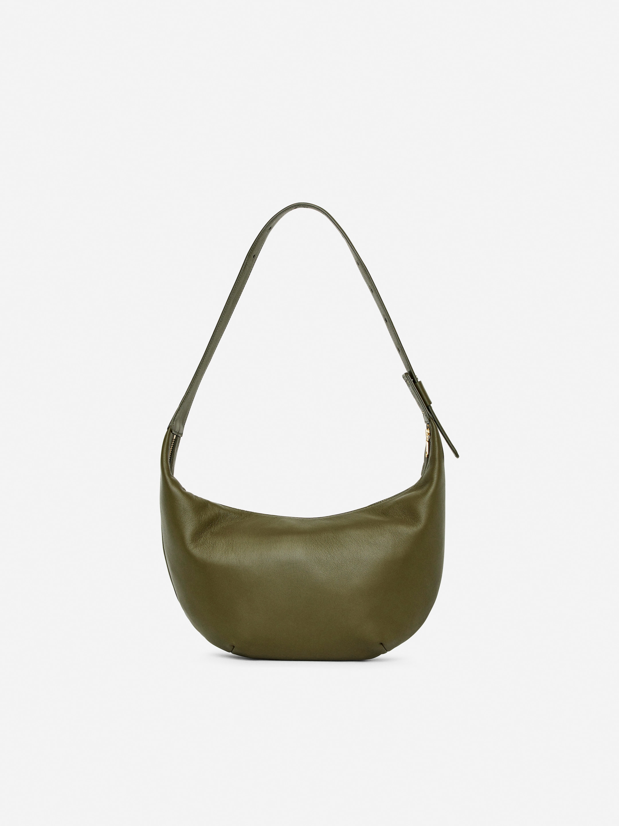 Mittelgroße, geschwungene Schultertasche - Khaki - Women - StillMedia/DescriptiveStillLife - 8
