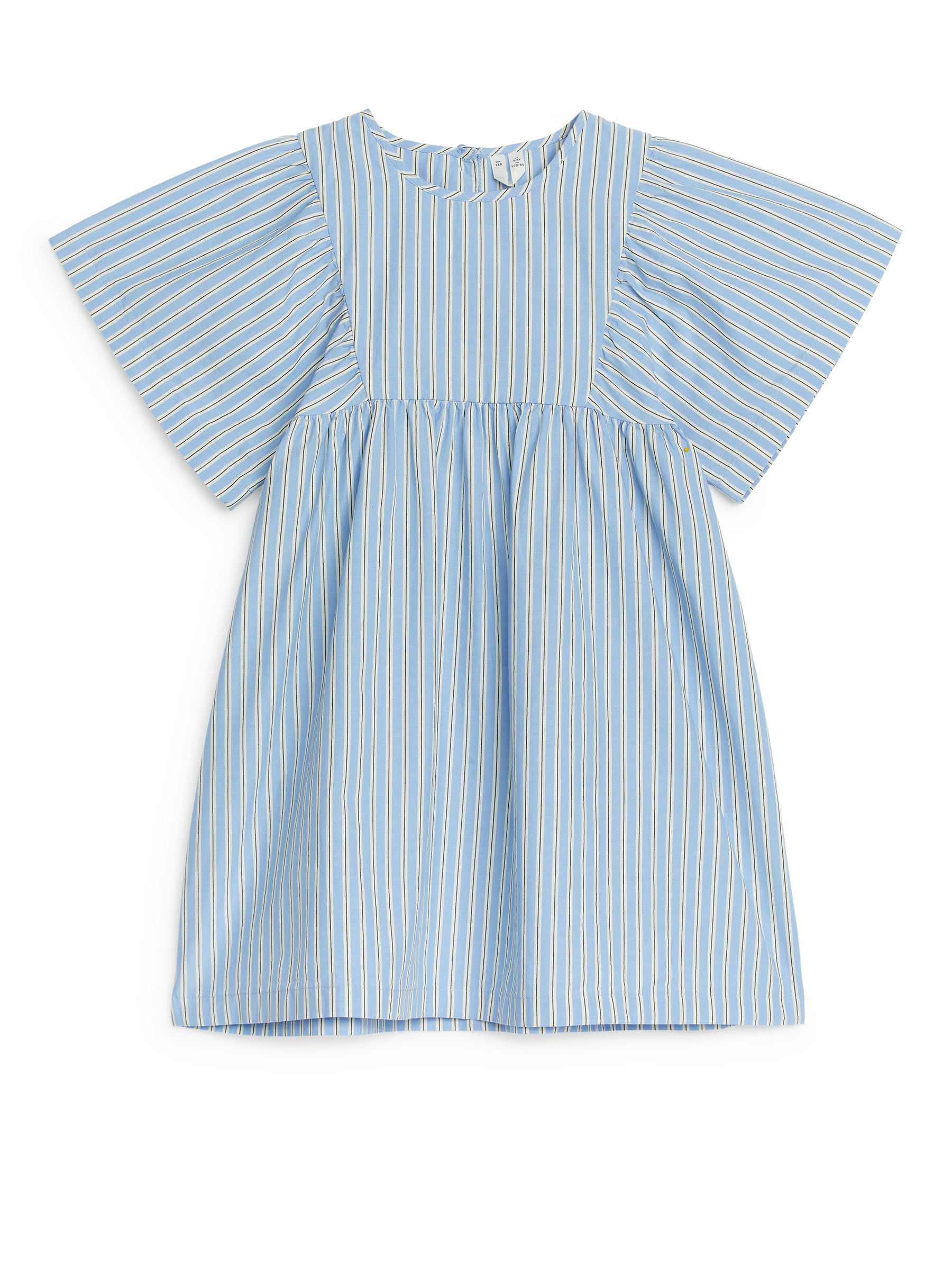 Kleid aus Baumwoll-Popeline - Hellblau/Streifen - Oversize - Kinder - StillMedia/DescriptiveStillLife - 3