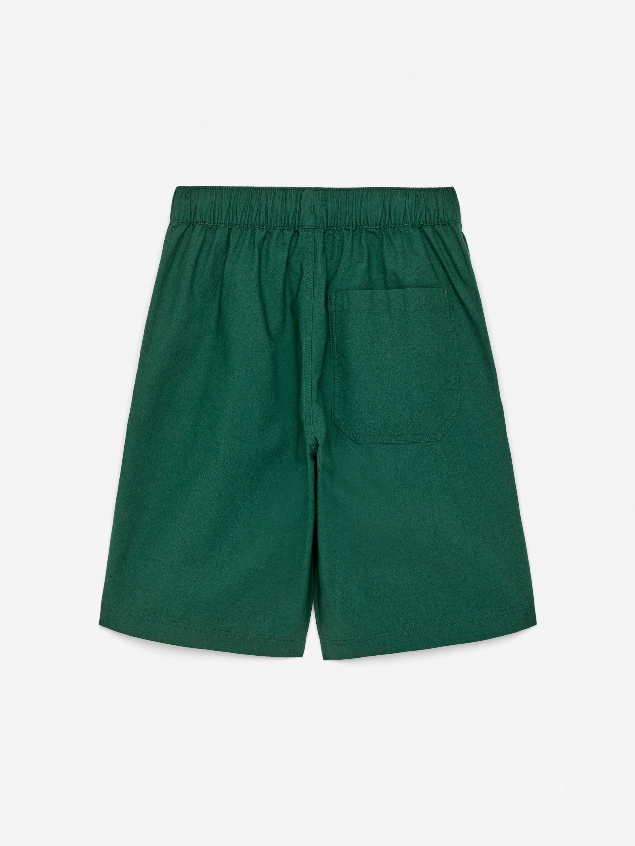 Pantalones cortos de algodón relaxed fit - Verde oscuro - Corte estándar - Children - StillMedia/DescriptiveStillLife - 2