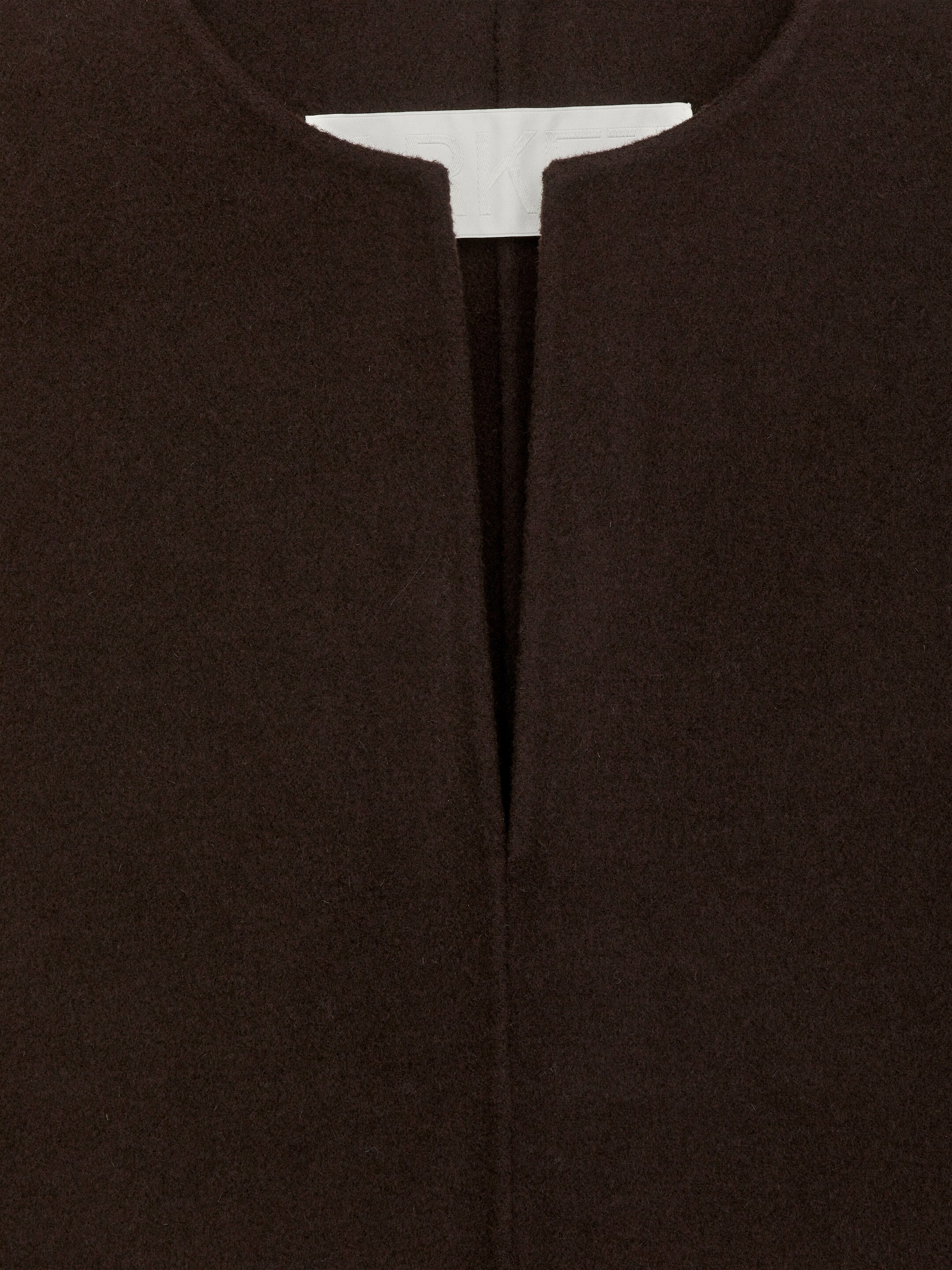 Vis større bilde: Vest i dobbel ullblanding - Mørkebrun - DAME | H&M NO 6