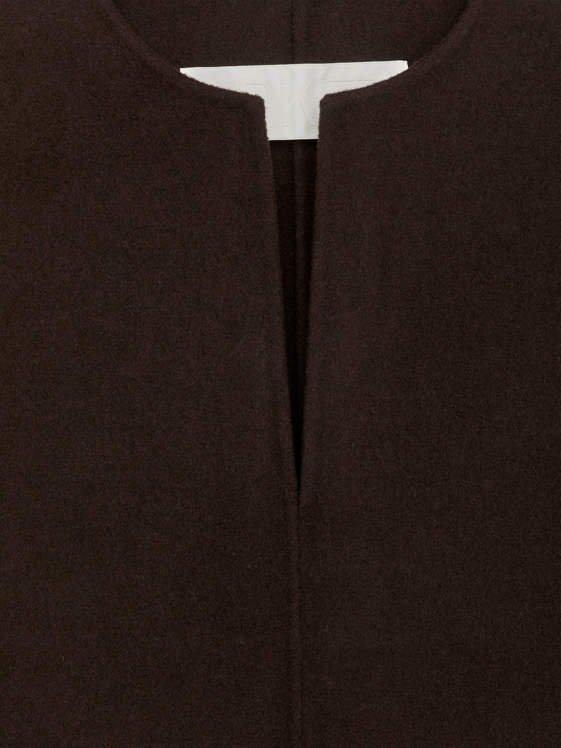 Gilet en laine mélangée doublée - Marron foncé - Slim fit - Femme - StillMedia/DescriptiveDetail - 1
