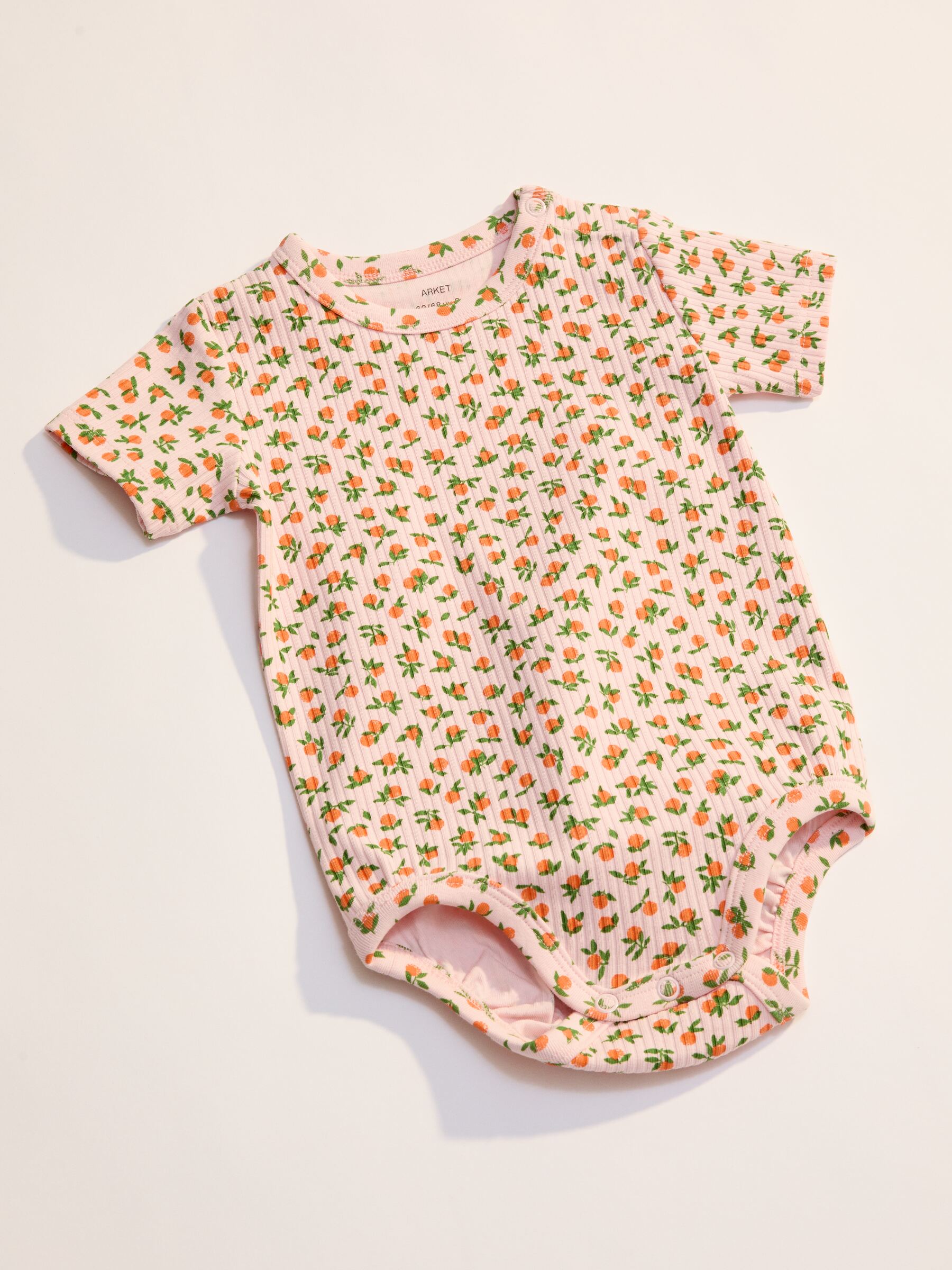 Body en coton à manches courtes - Rose/Oranges - Slim fit - Enfant - StillMedia/Environmental - 1
