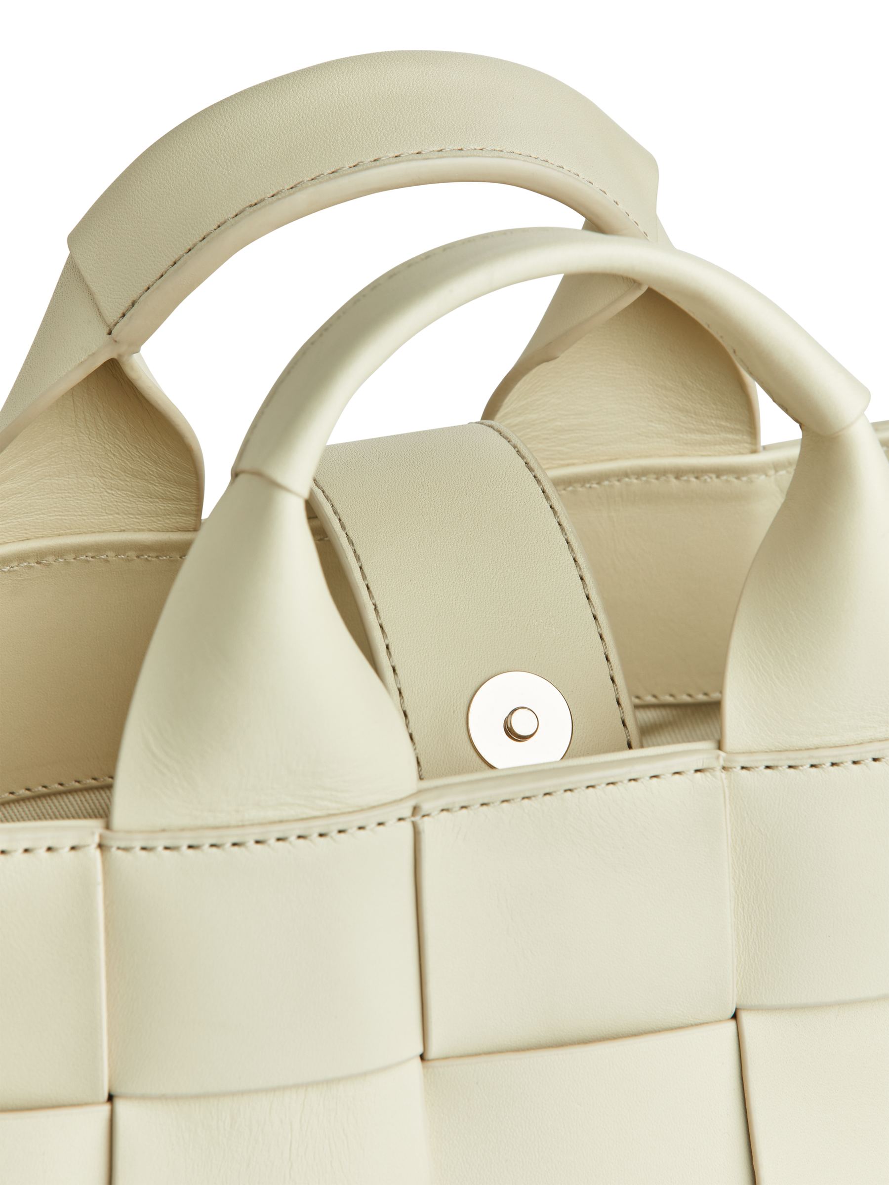 Borsa in pelle intrecciata - Bianco sporco - Women - StillMedia/DescriptiveDetail - 5