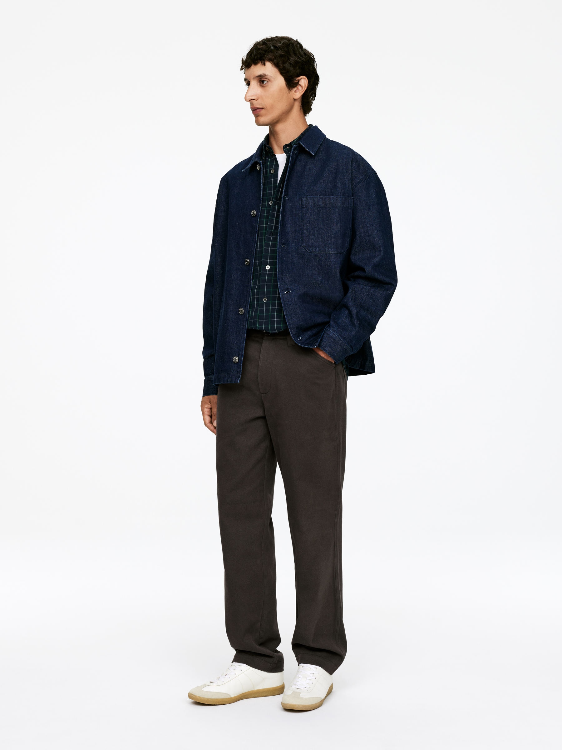 Cotton Moleskin Twill Trousers - Brown - Regular fit - Men - StillMedia/Lookbook - 3