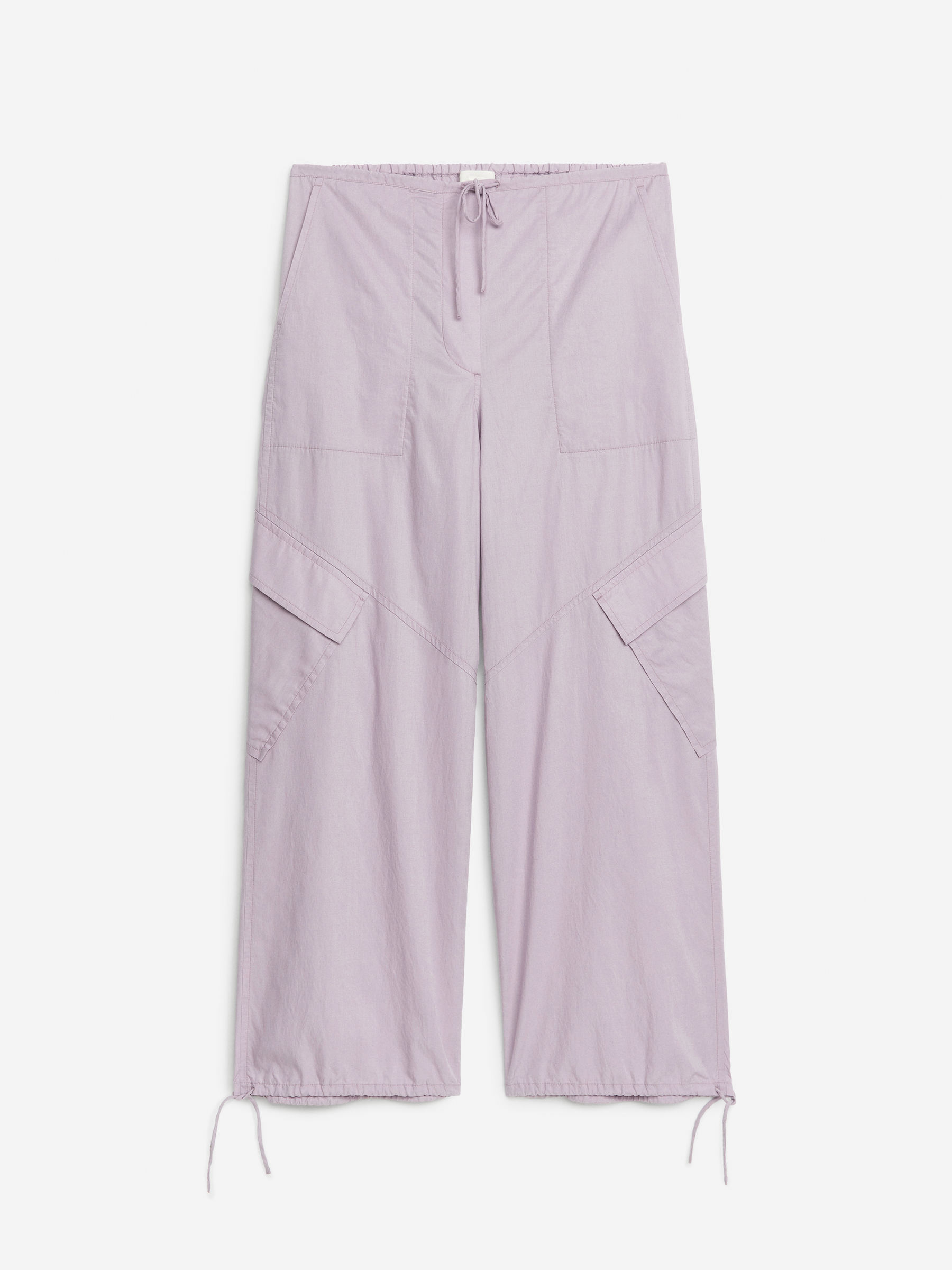 Pantalones cargo en mezcla de lyocell-Lila-6641