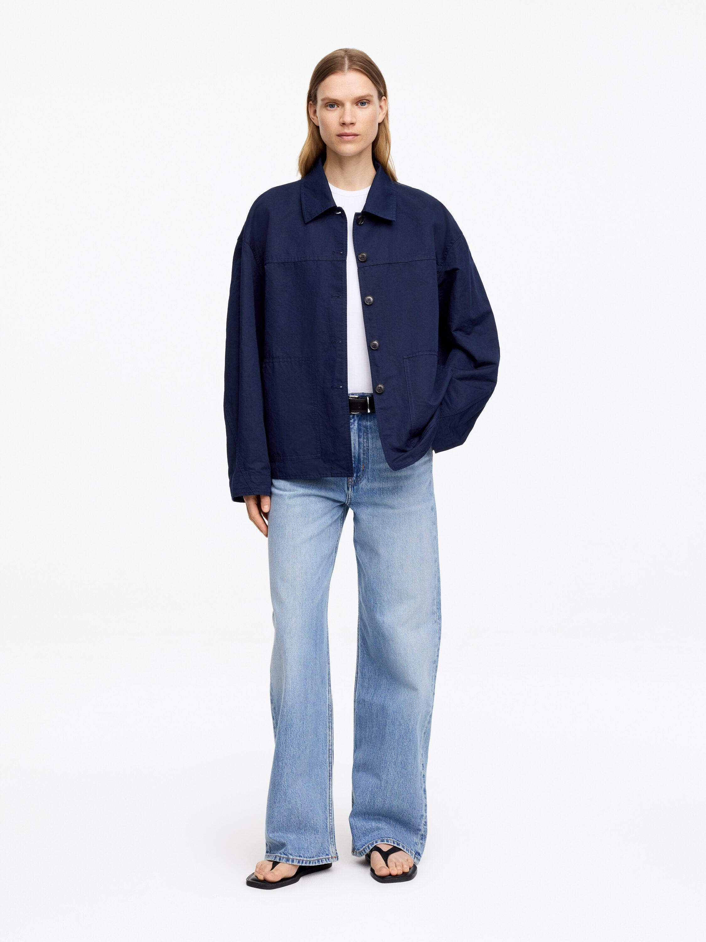 Linen-Cotton Overshirt