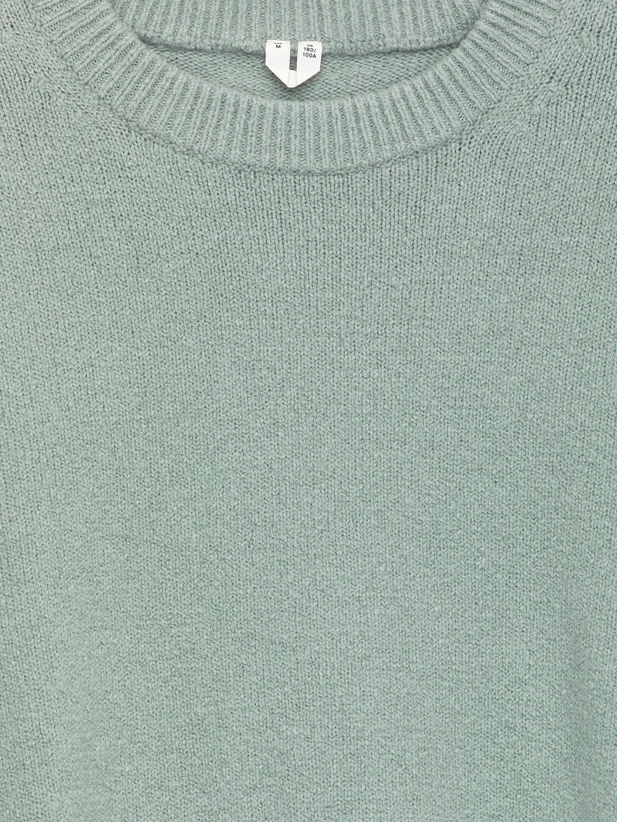 Zobacz większy obraz: Sweter z mieszanki bawełny - Zakurzony miętowy - ON | H&M PL 6