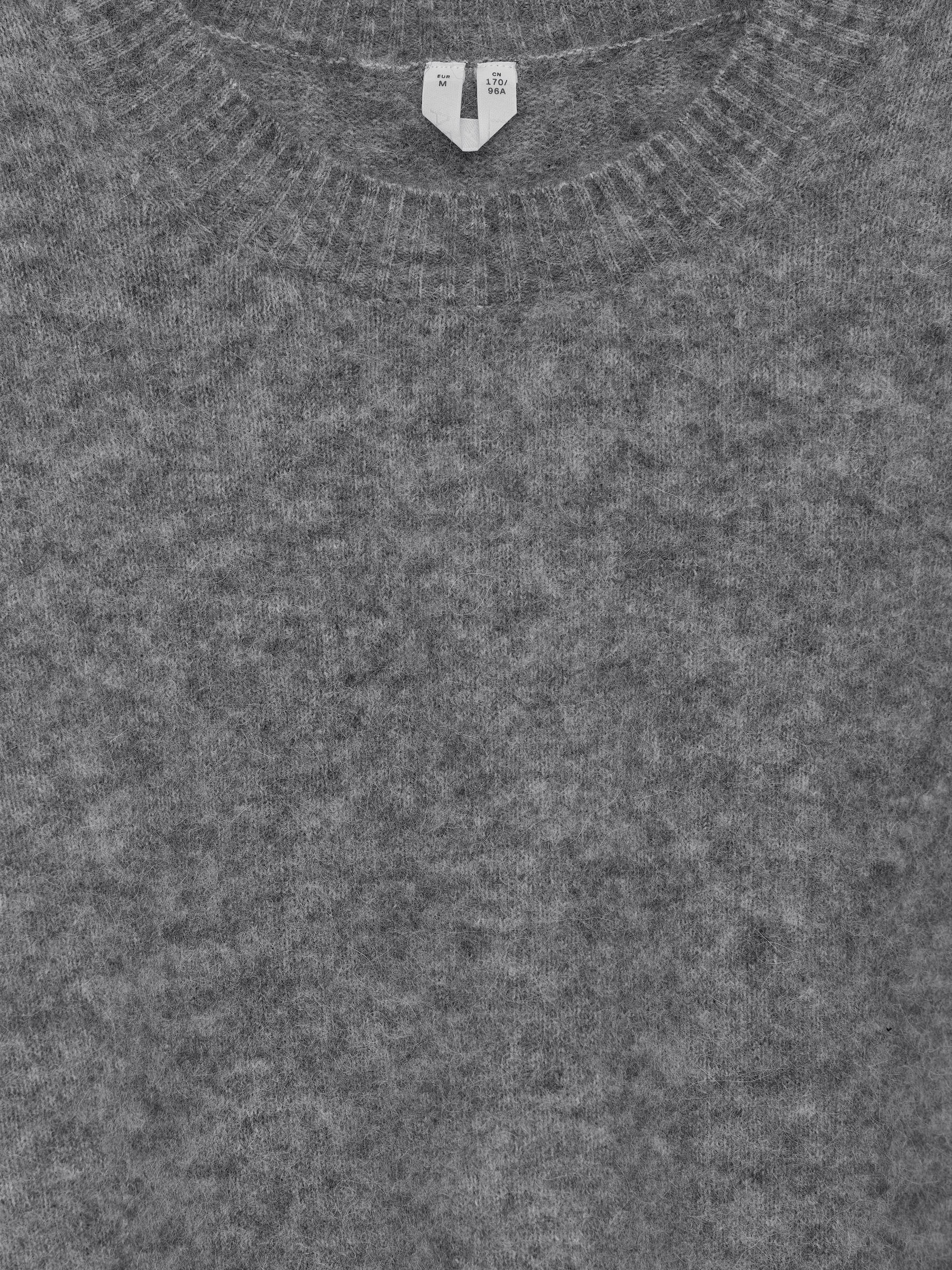Alpaca-Wool Blend Jumper - Grey - Loose fit - Women - StillMedia/DescriptiveDetail - 1