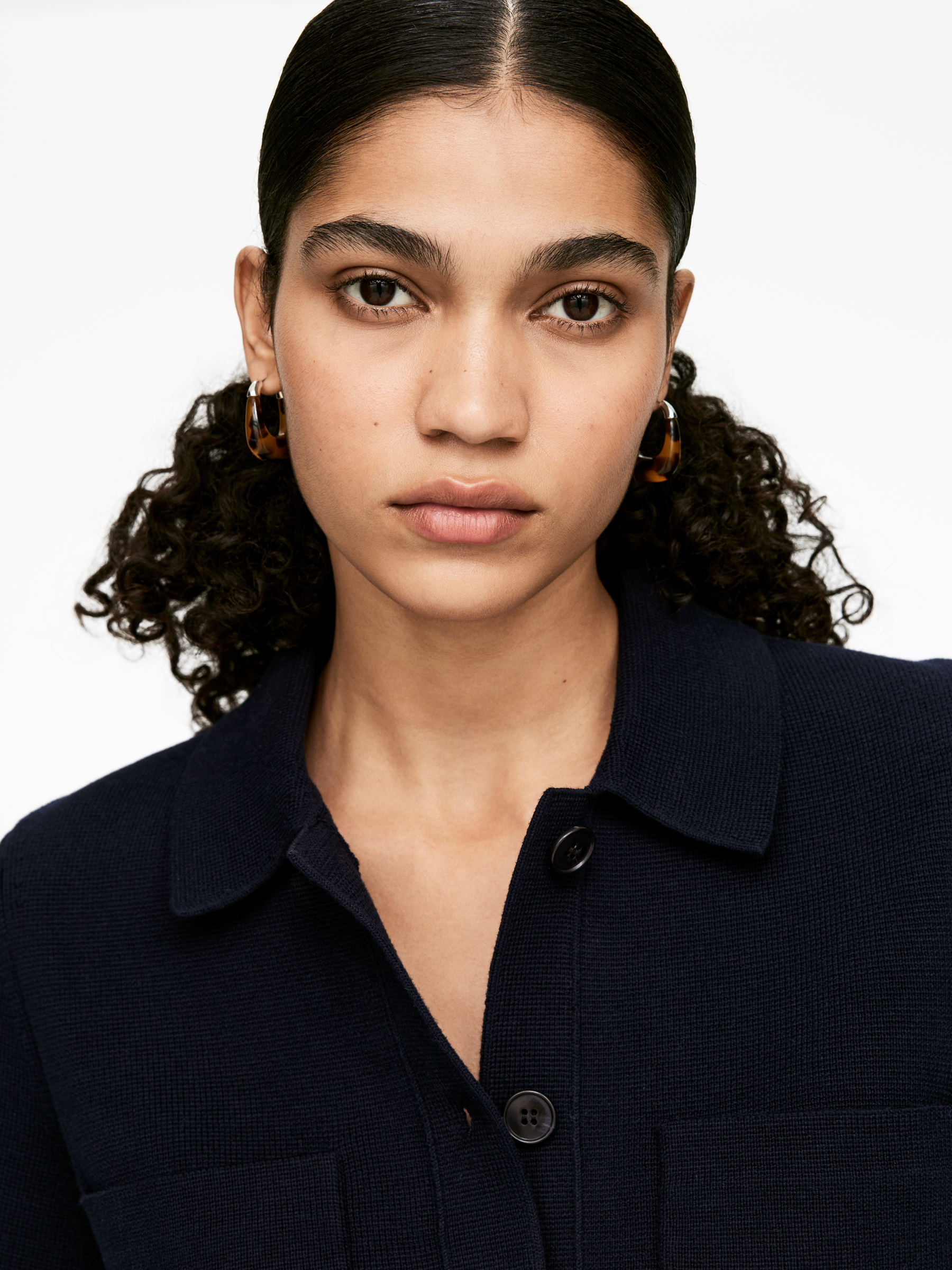 Short-Sleeve Cardigan - Dark Blue - Regular fit - Women - StillMedia/Lookbook - 4