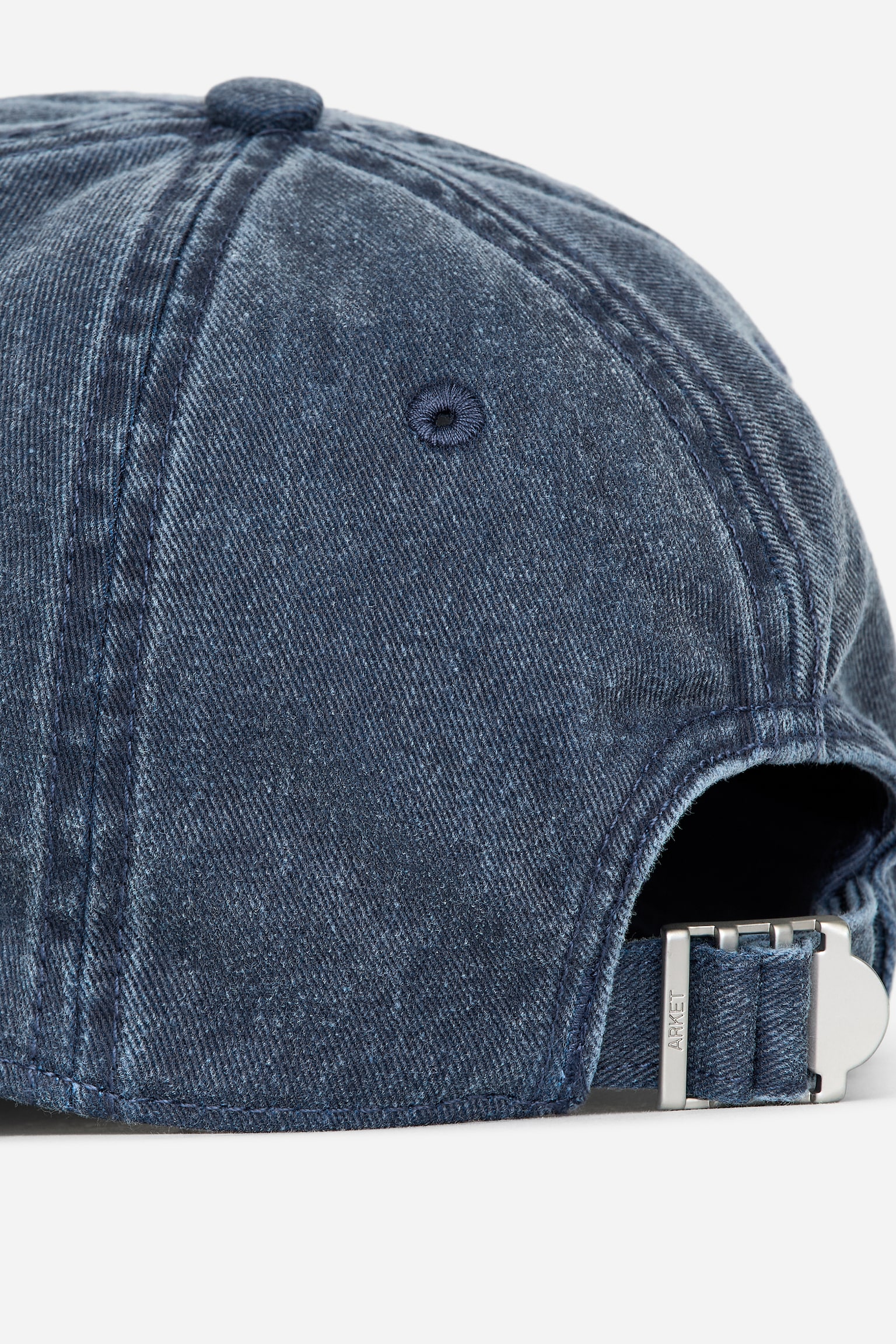 Keps i tvättad bomull - Blå/Tvättad brun - 3