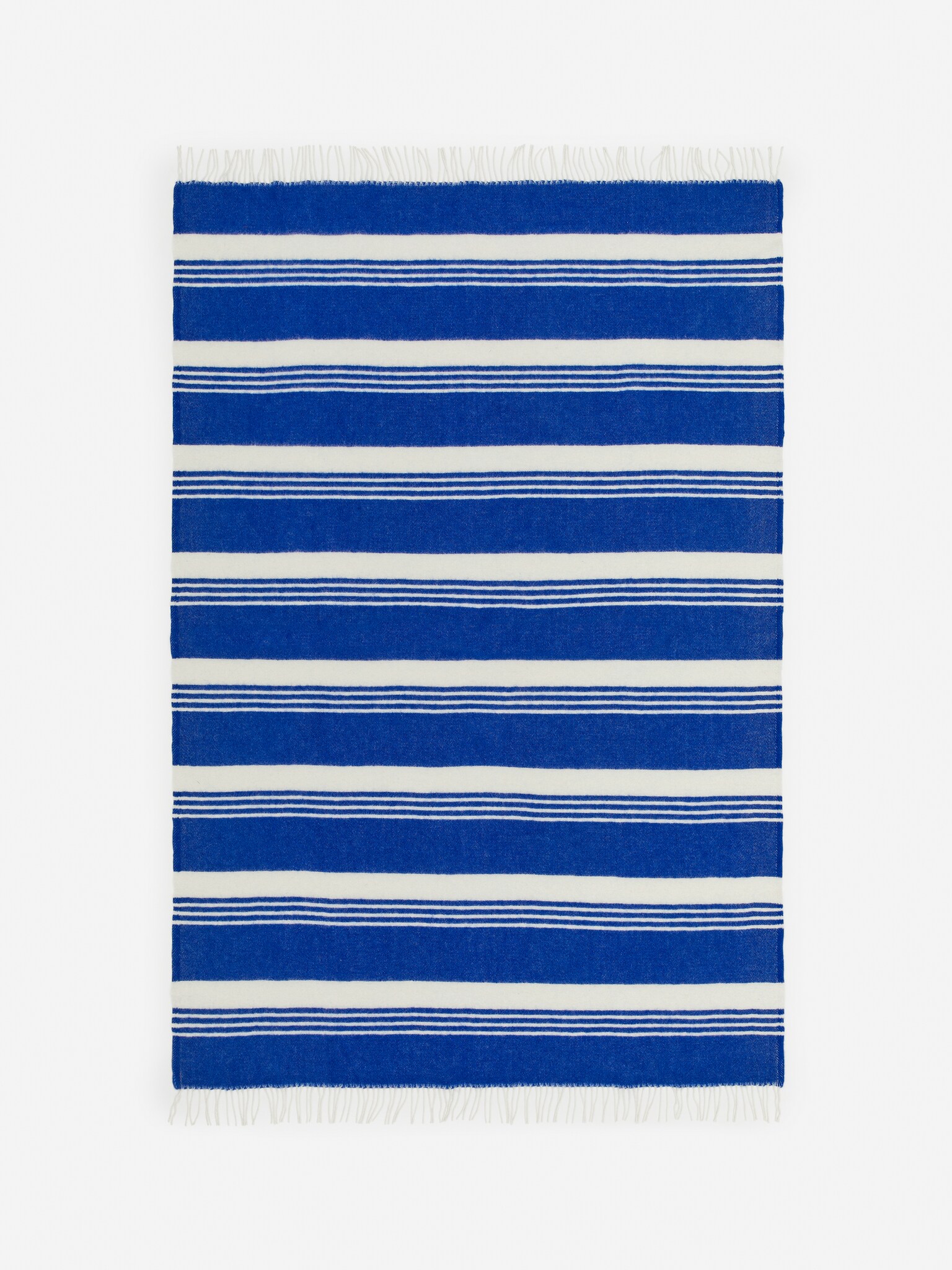 Μάλλινη κουβέρτα Klippan - Μπλε/Εκρού/Κόκκινο/Εκρού